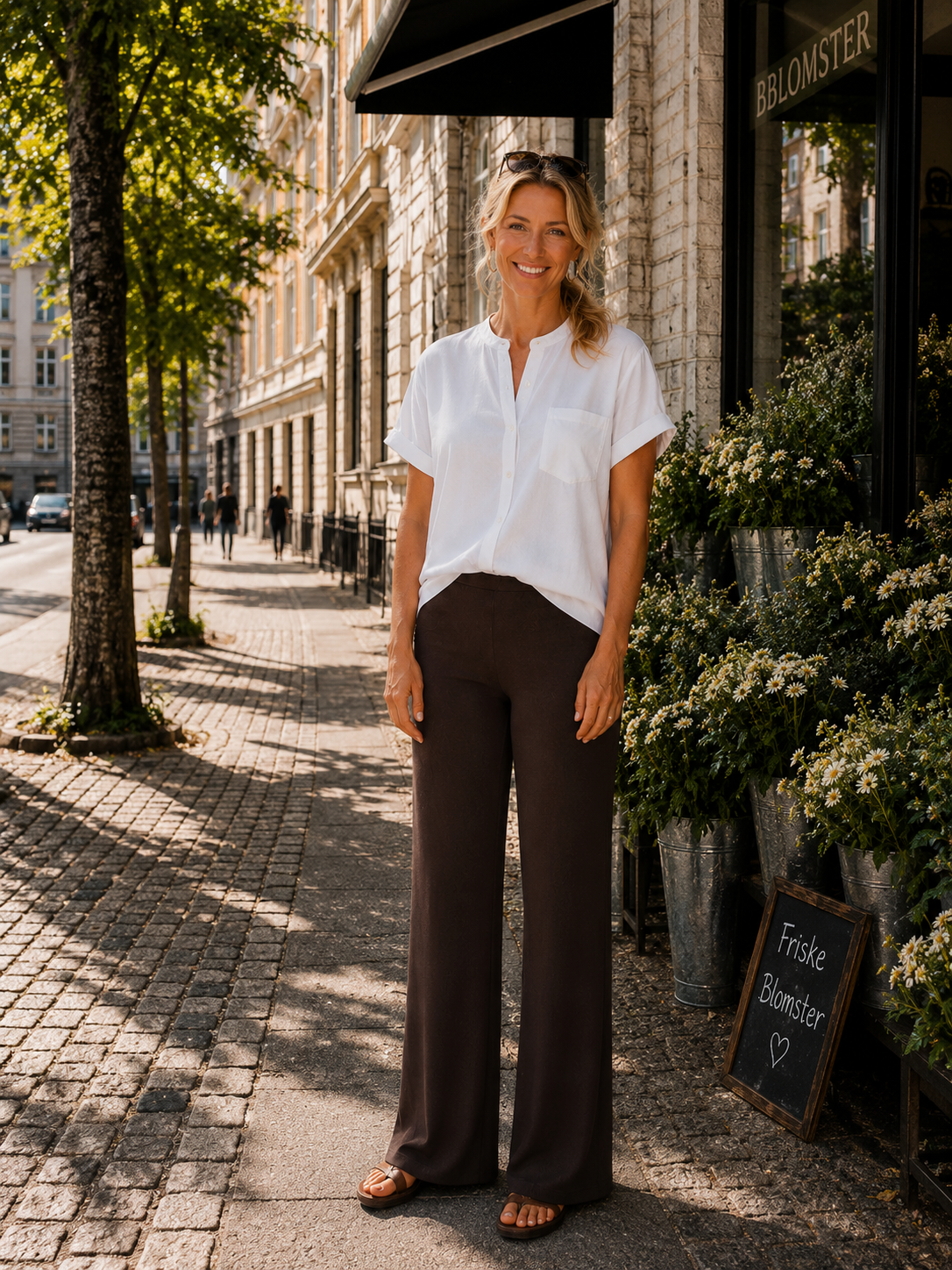 Slow Feeling Cashmere Pants - Coffee Melange