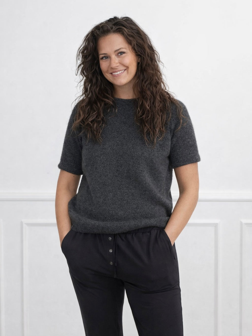 Nice And Soft Short Sleeve - Dark Grey