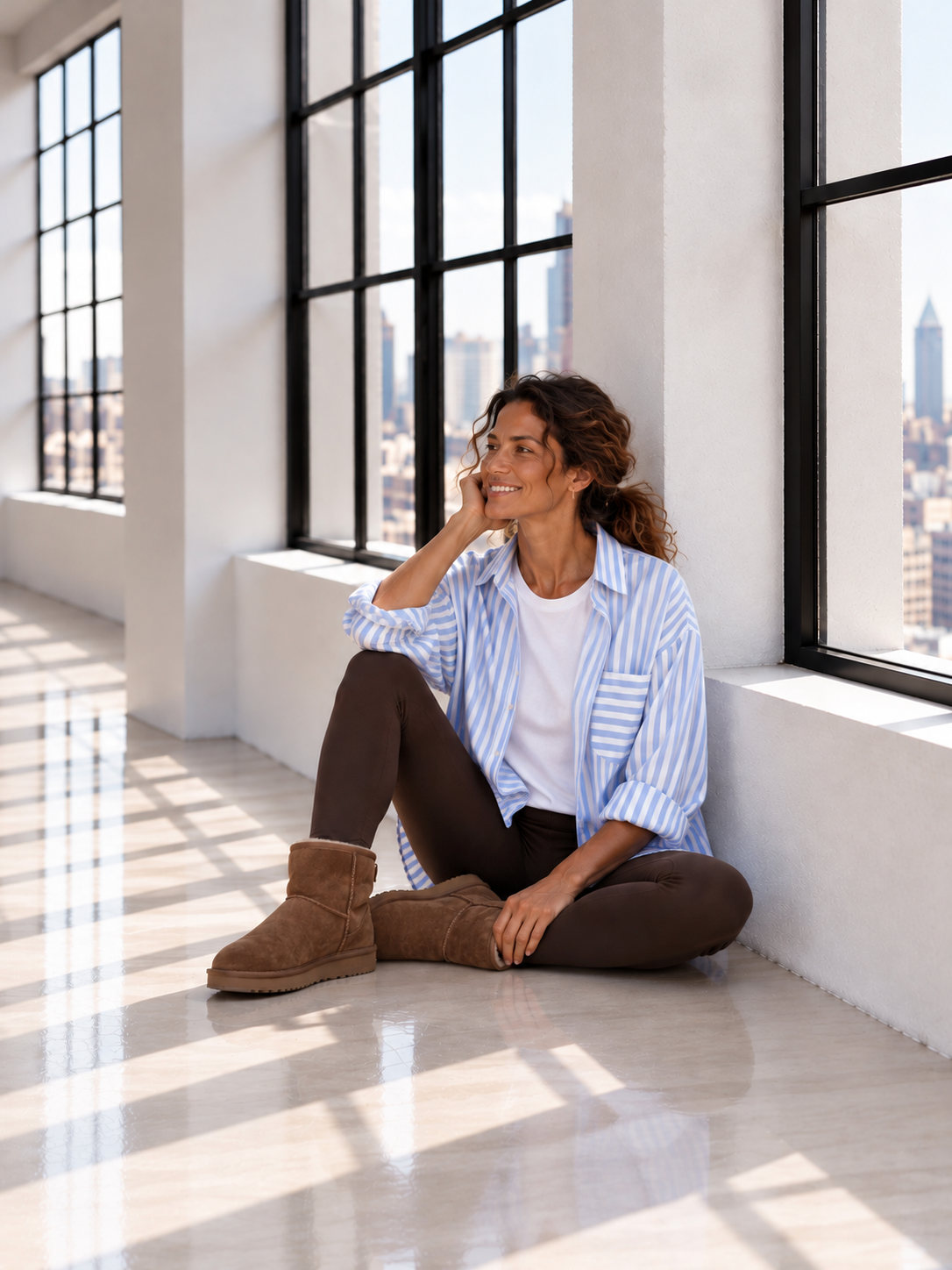 Comfy Days - Blue / white