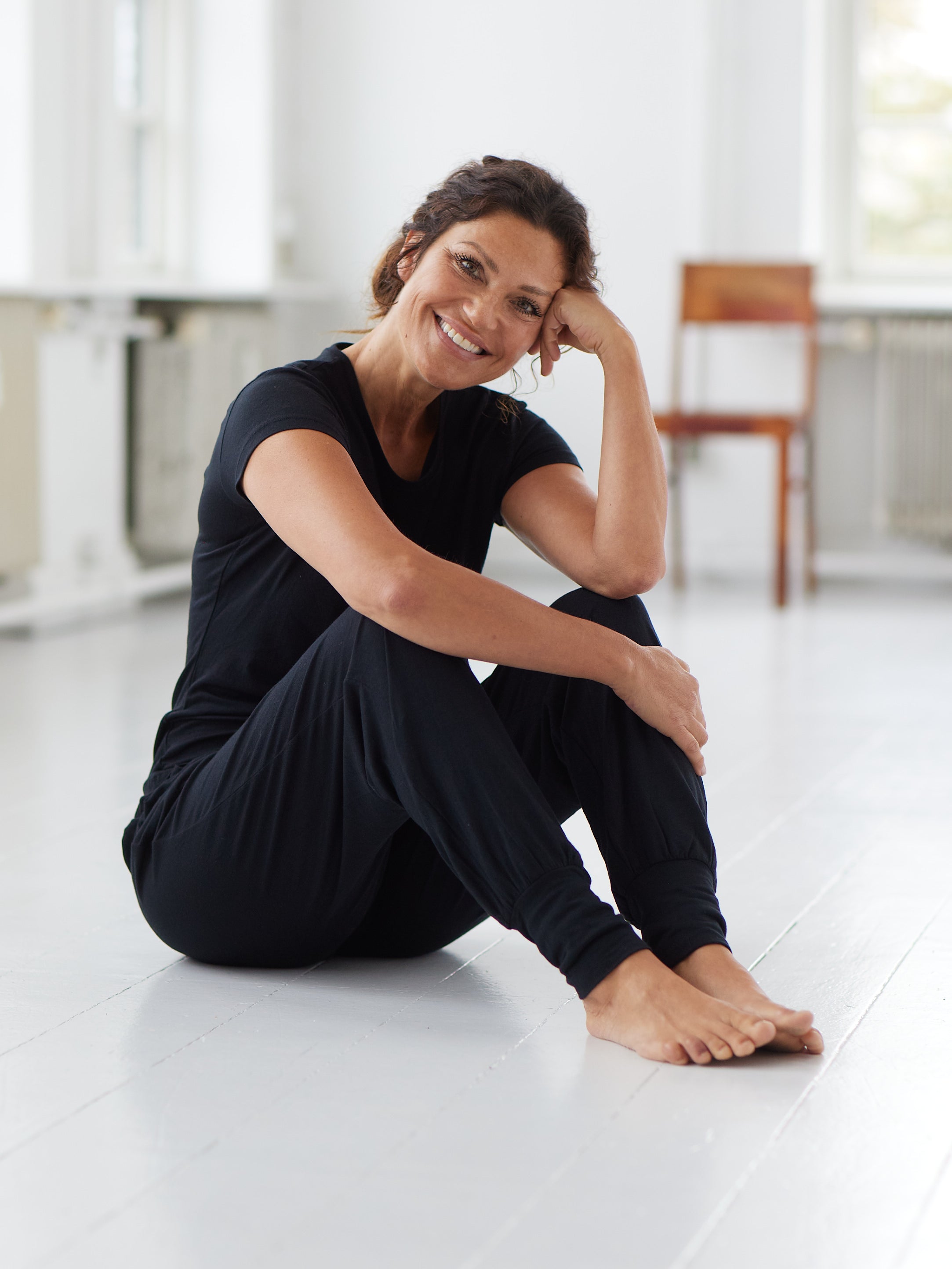 Comfy Copenhagen ApS Feeling Cashmere T-shirt Black Melange