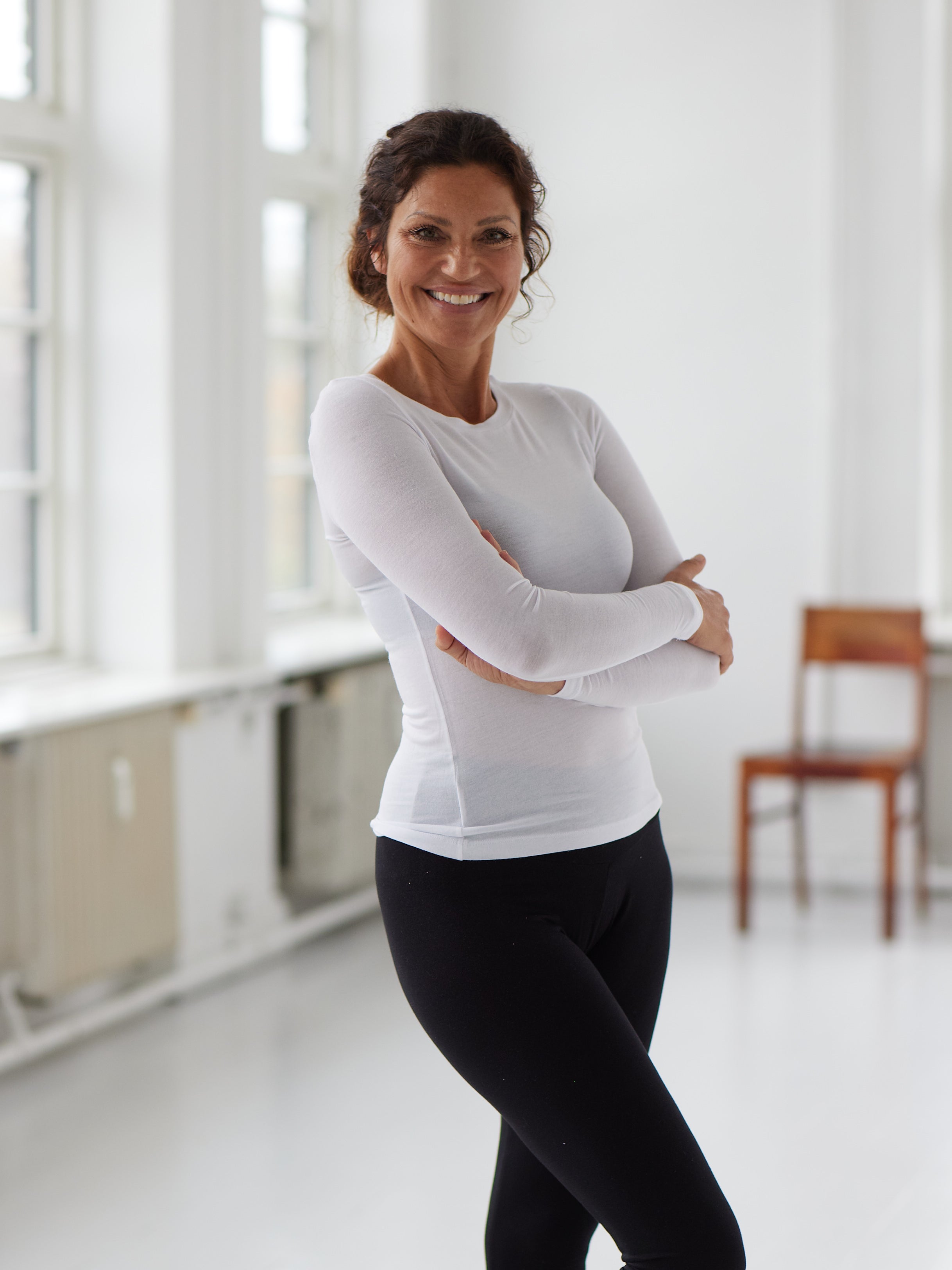 Comfy Copenhagen ApS Loving Cashmere Blouse White Melange