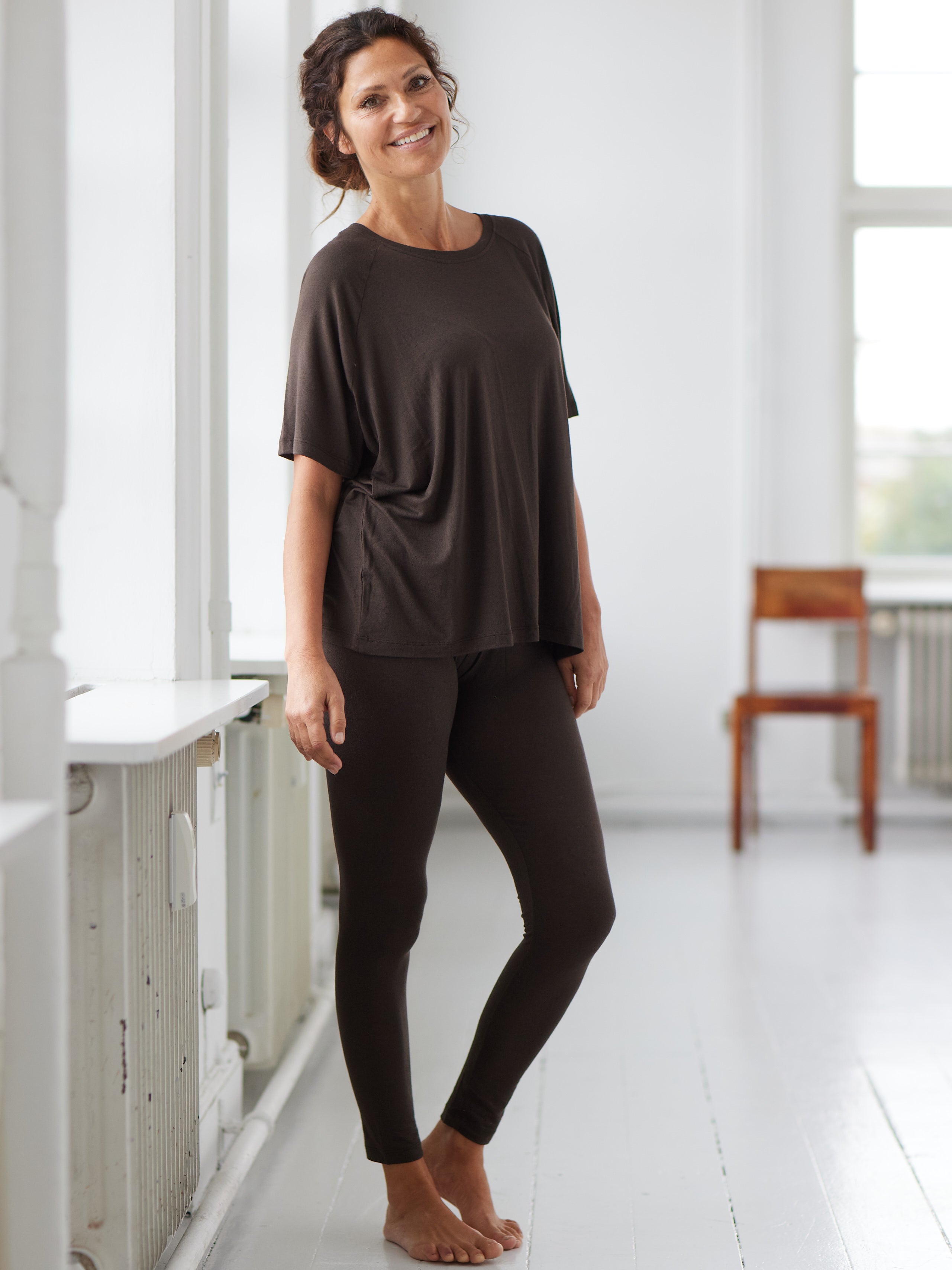 Comfy Copenhagen ApS Pleasing Cashmere Leggings Coffee Melange