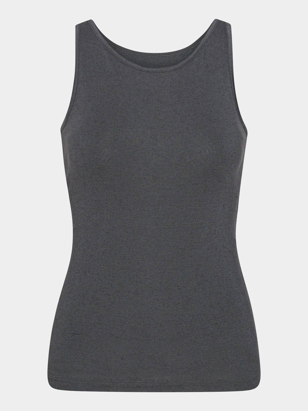 Comfy Copenhagen ApS What It Takes Cashmere Top Dark Grey Melange