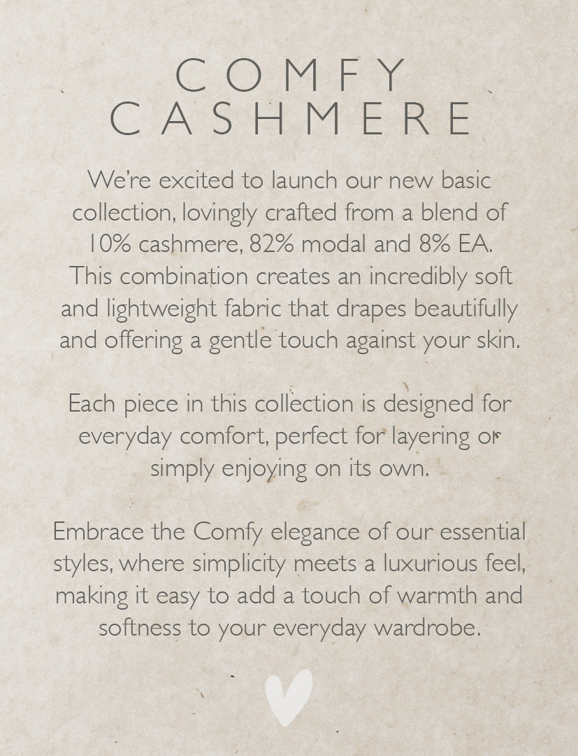 Comfy Copenhagen ApS What It Takes Cashmere Top Dark Grey Melange