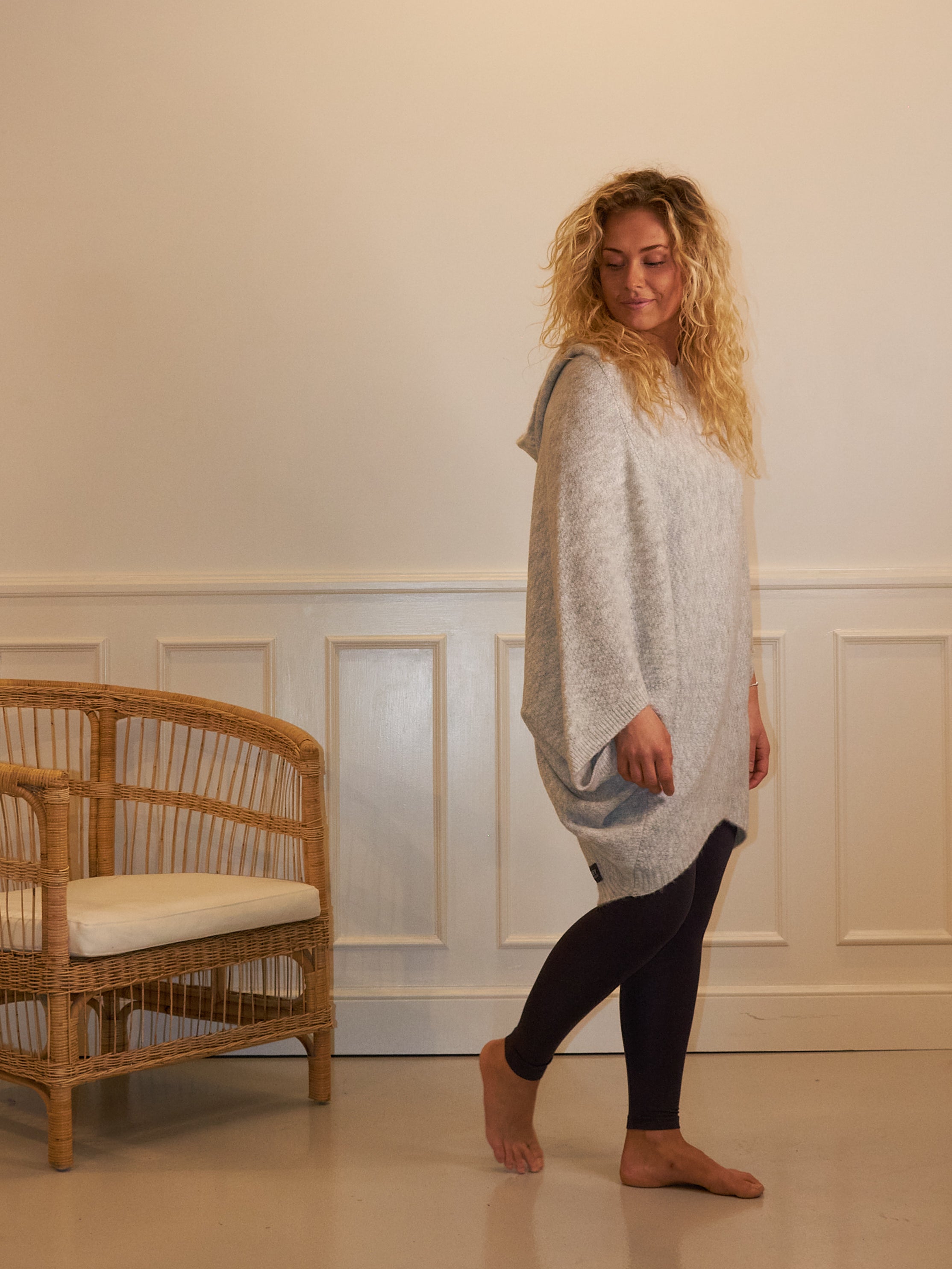 Comfy Copenhagen ApS Comfy Poncho Poncho Light Grey