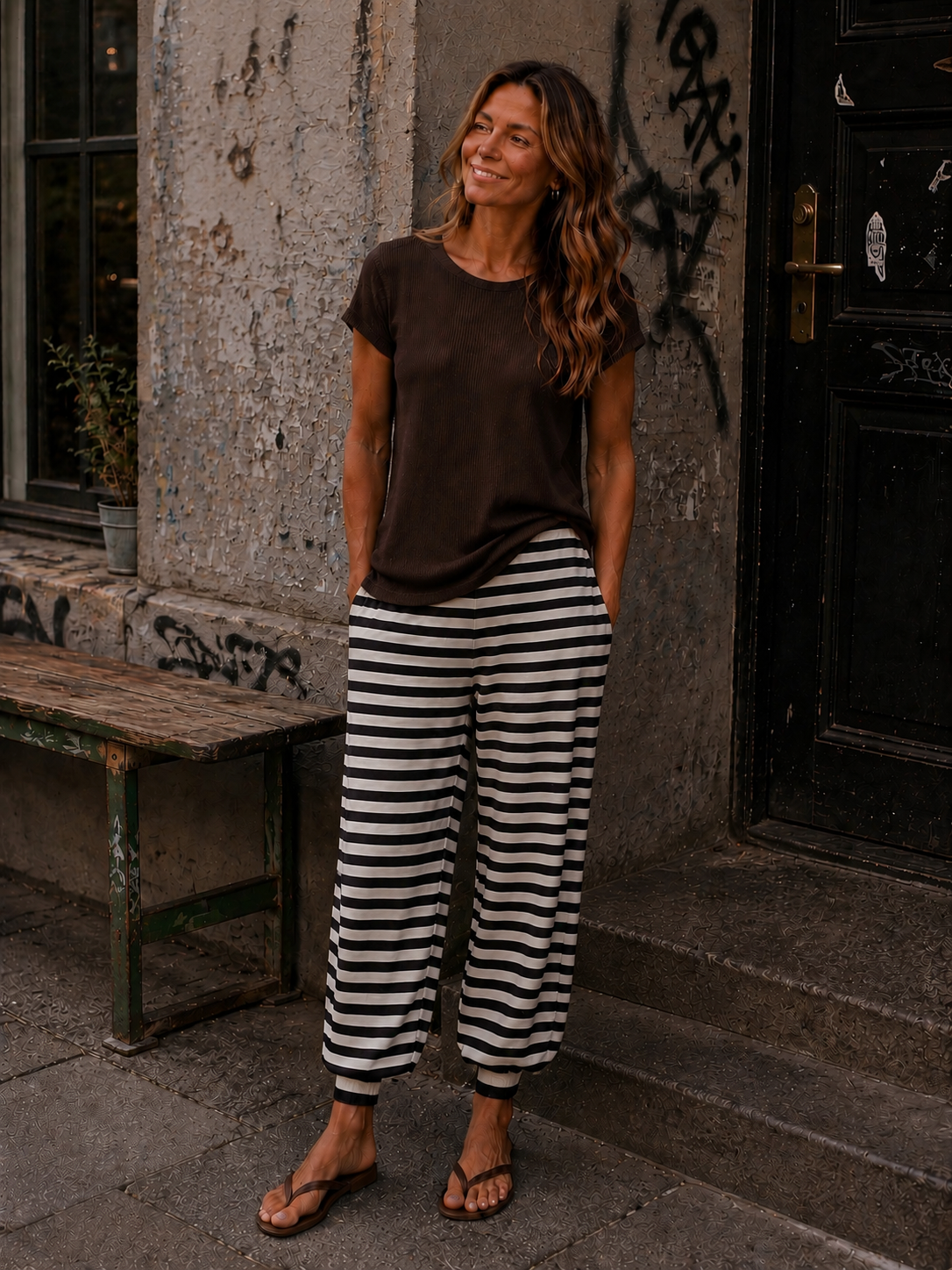 Yoga Mood - Navy / White