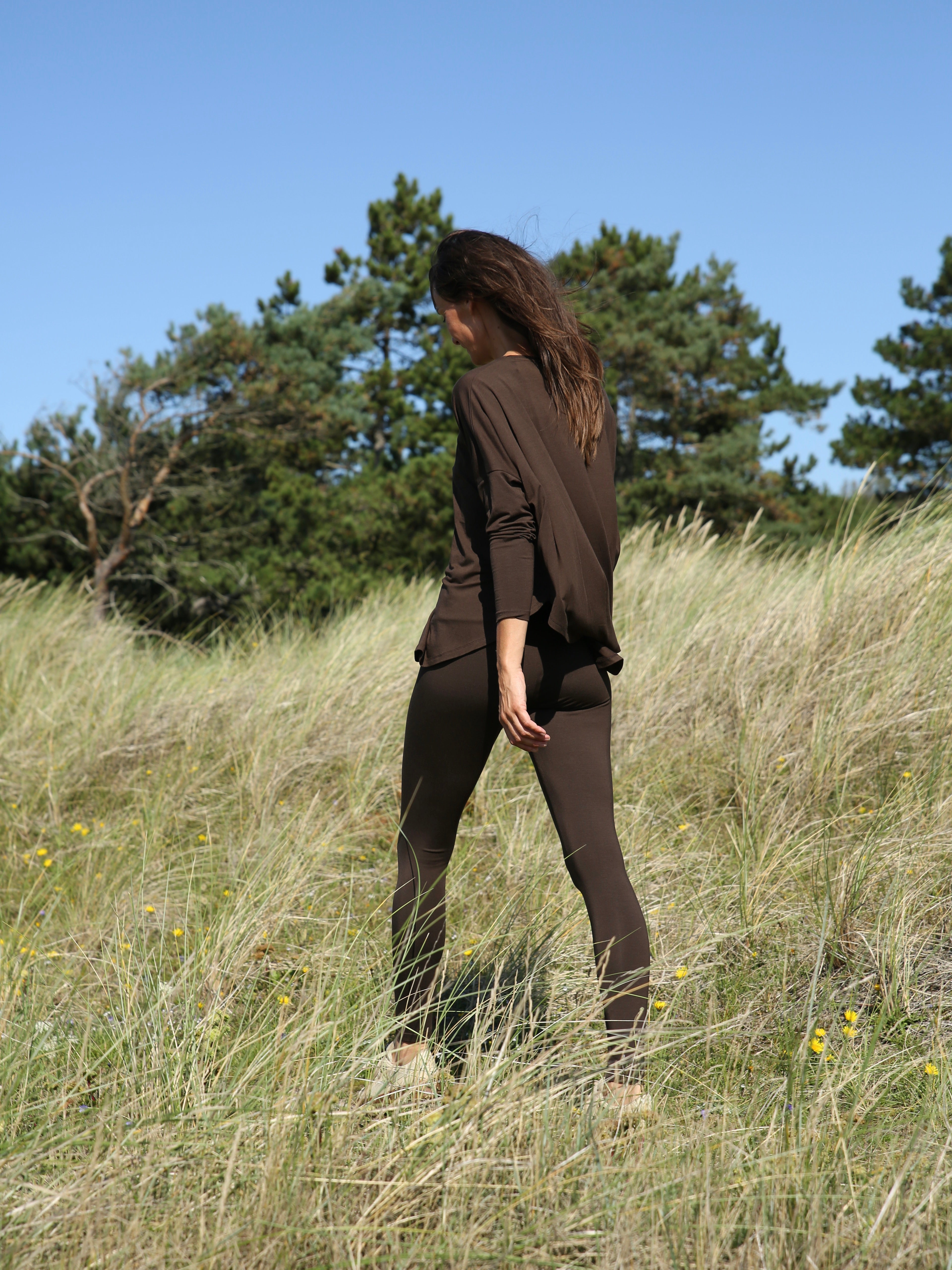 Comfy Copenhagen ApS Everything Glowes Long Sleeve Blouse Coffee