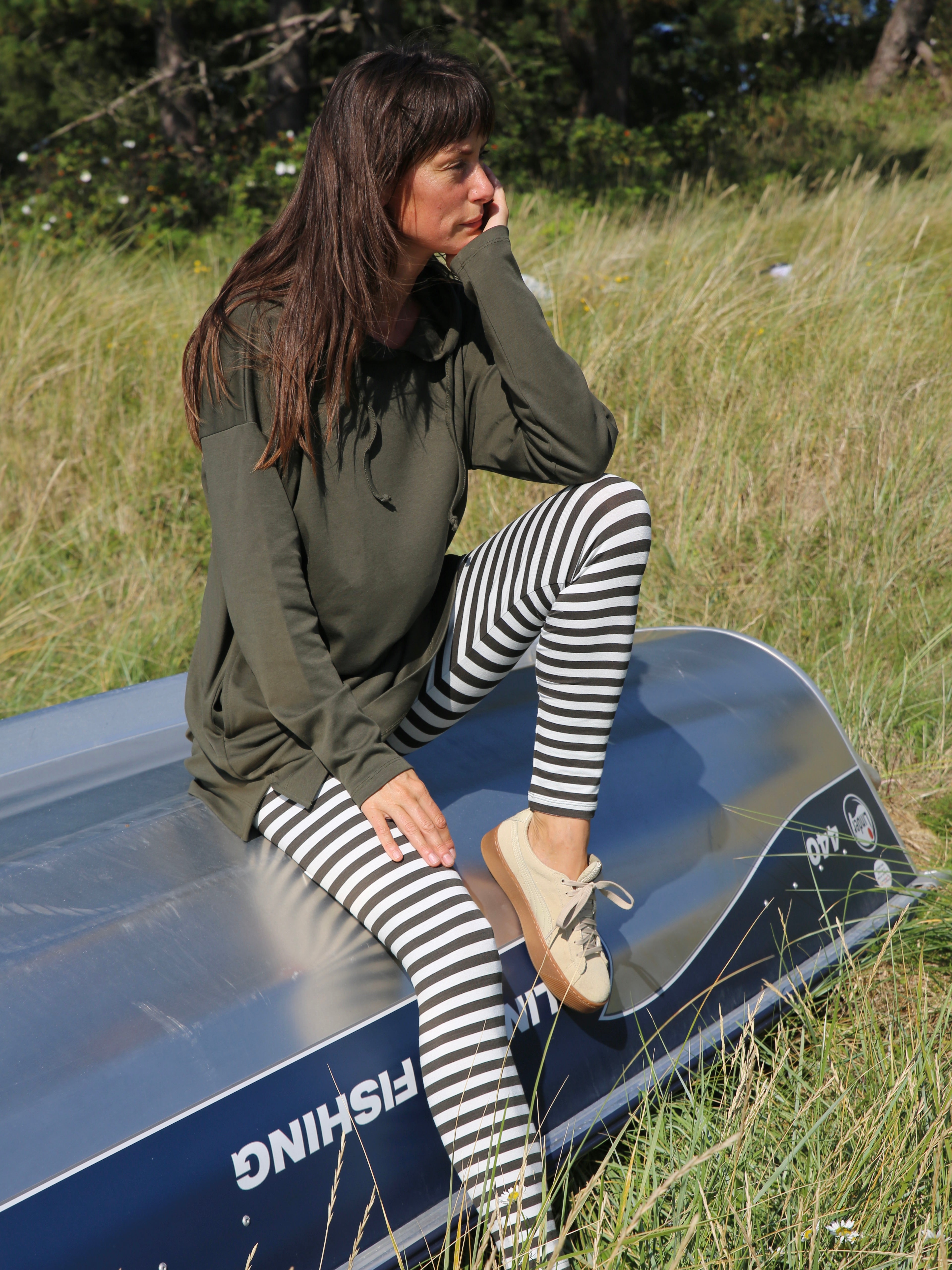 Comfy Copenhagen ApS Hoodie Dress Forest Green