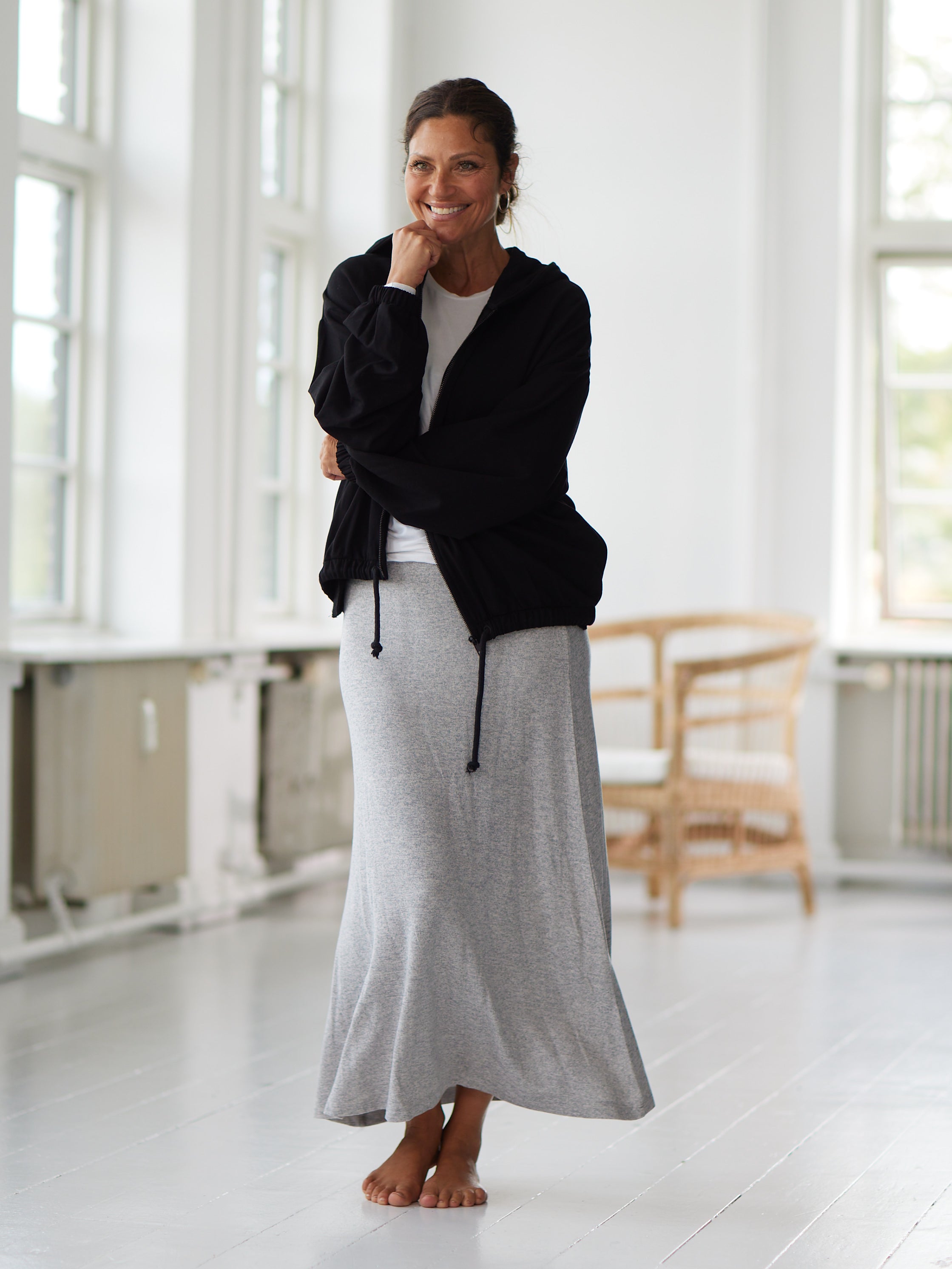 Comfy Copenhagen ApS Hopes And Dreams Skirt Light Grey Melange