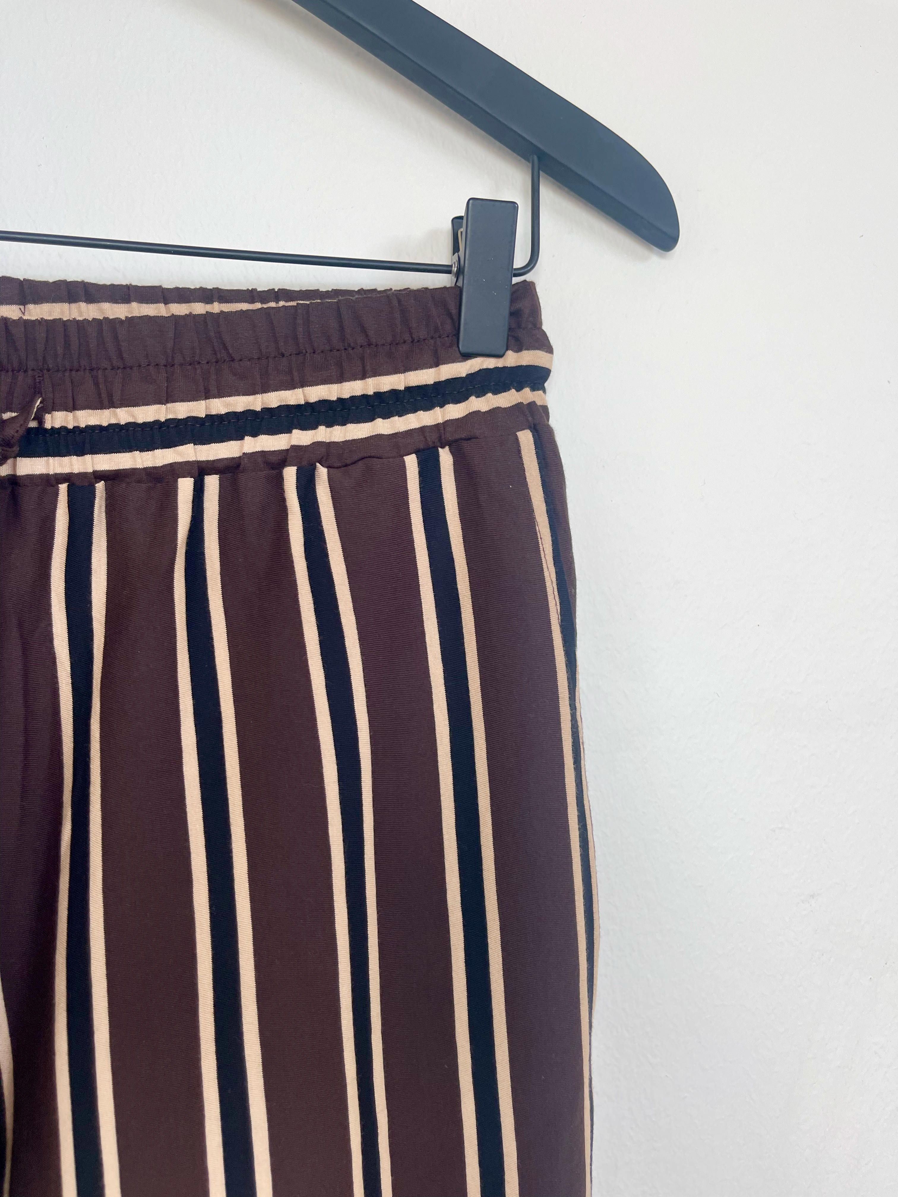 Comfy Pants Cotton - Coffee/ black / sand