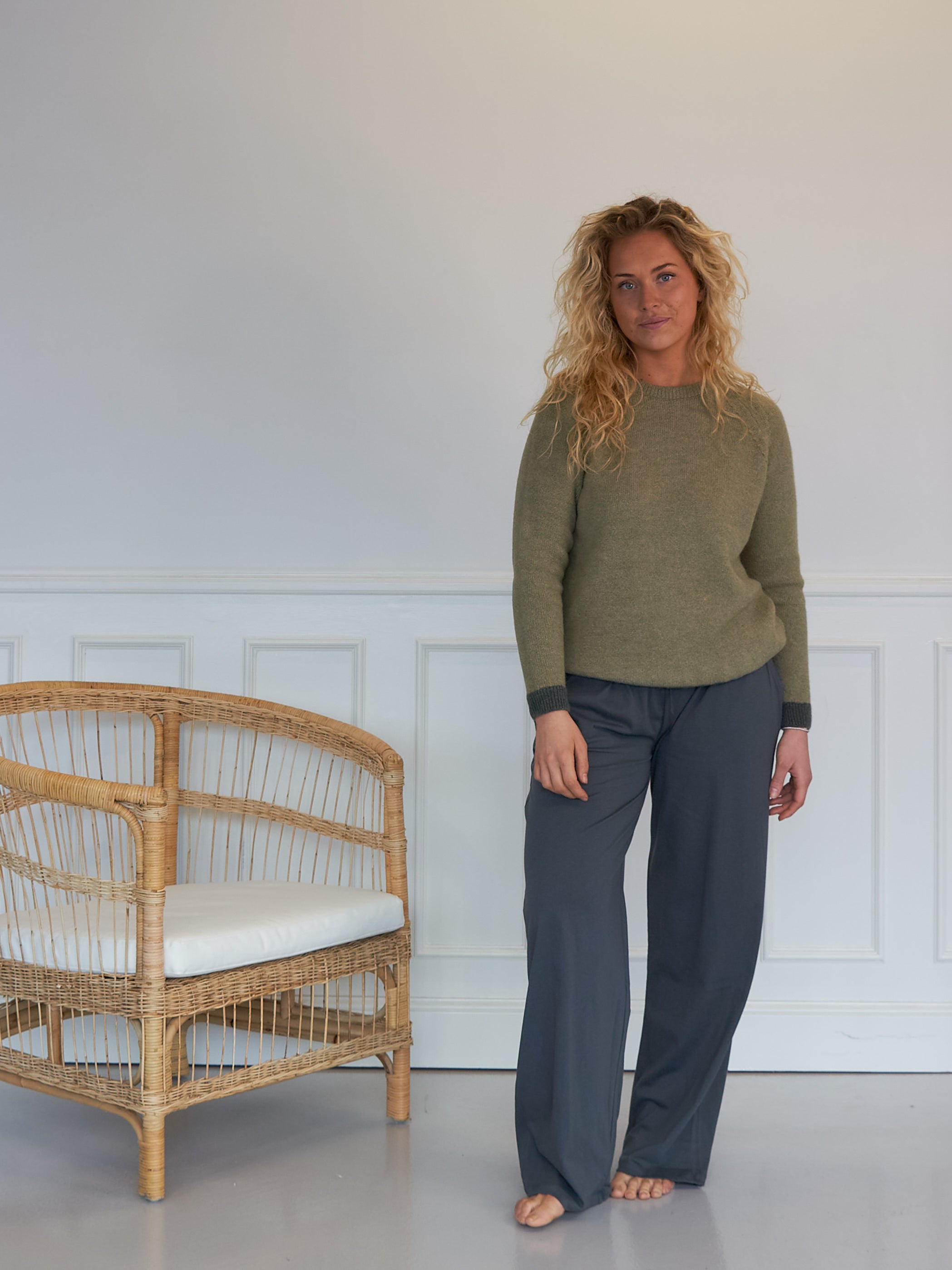 Comfy Copenhagen ApS Nice And Soft Long Sleeve Knit Dusty Green