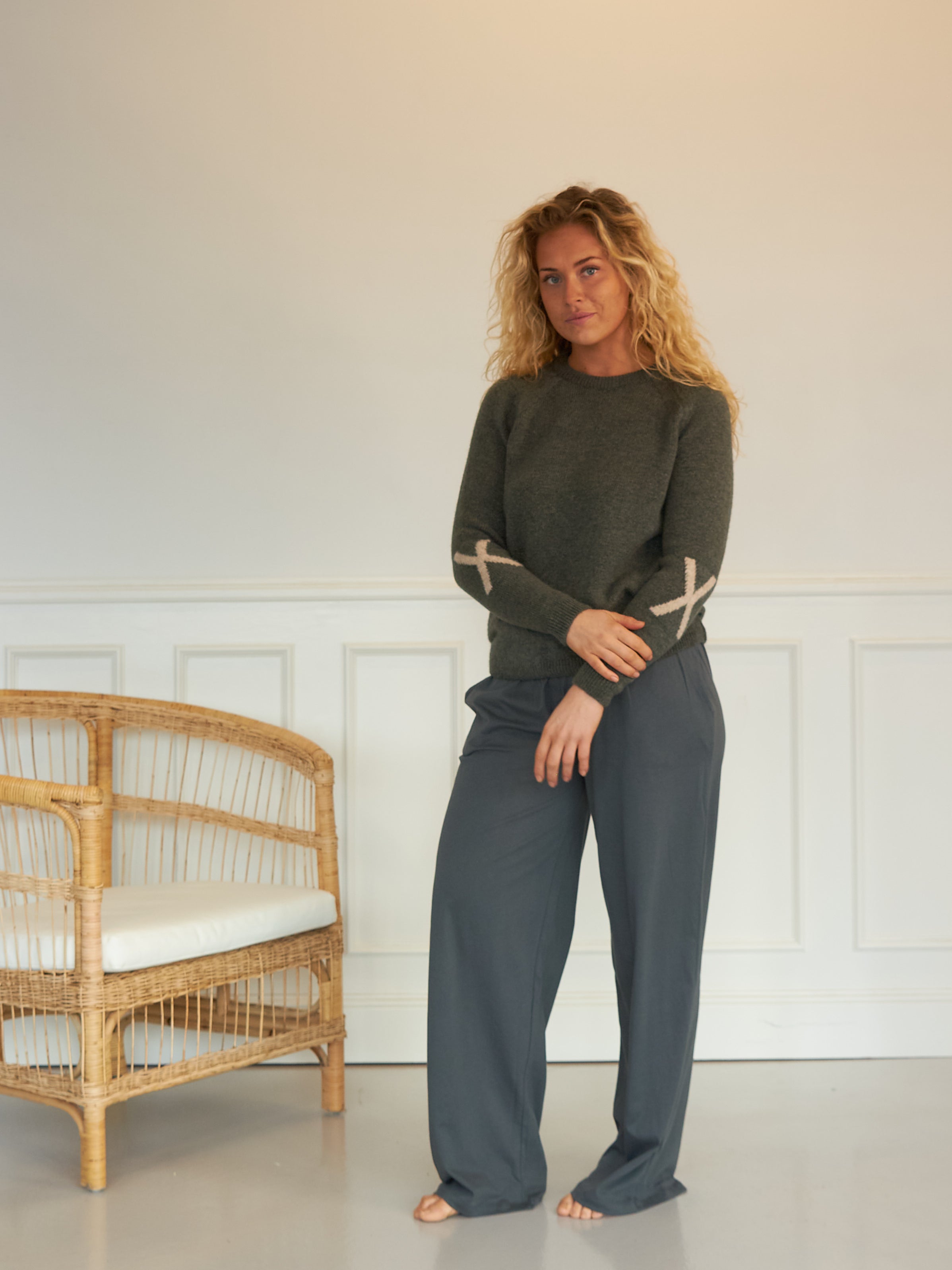 Comfy Copenhagen ApS Nice And Soft Long Sleeve Knit Army