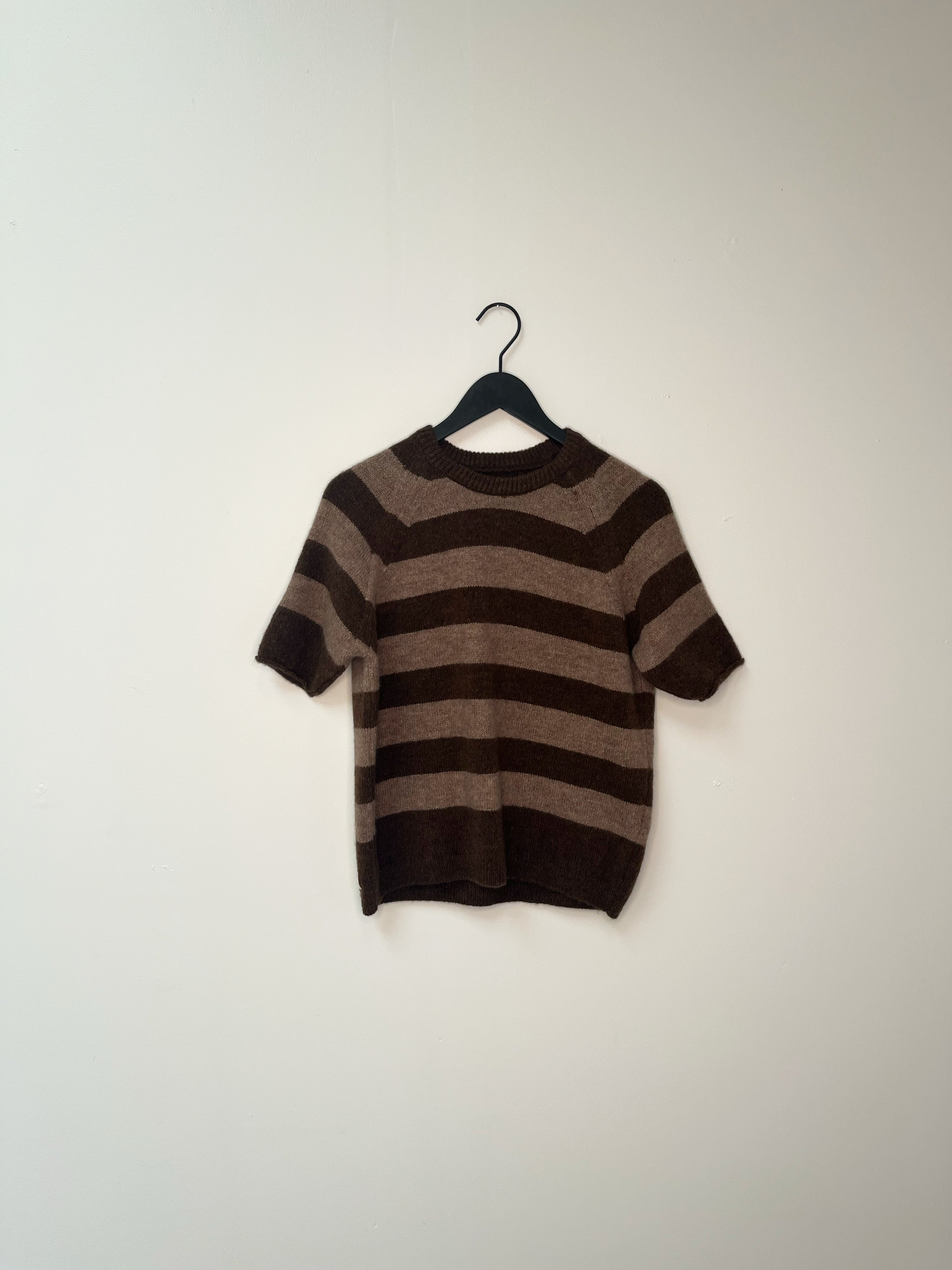 Comfy Copenhagen ApS Nice And Soft Short Sleeve Knit Coffee / Teddy