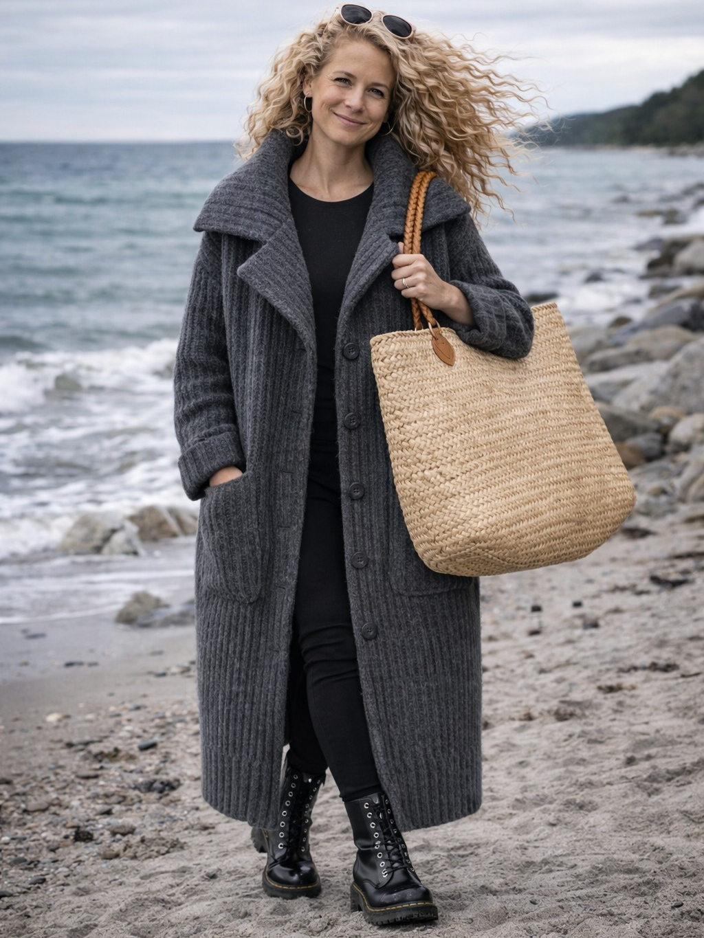 Chunky Hug regular længde - Dark Grey