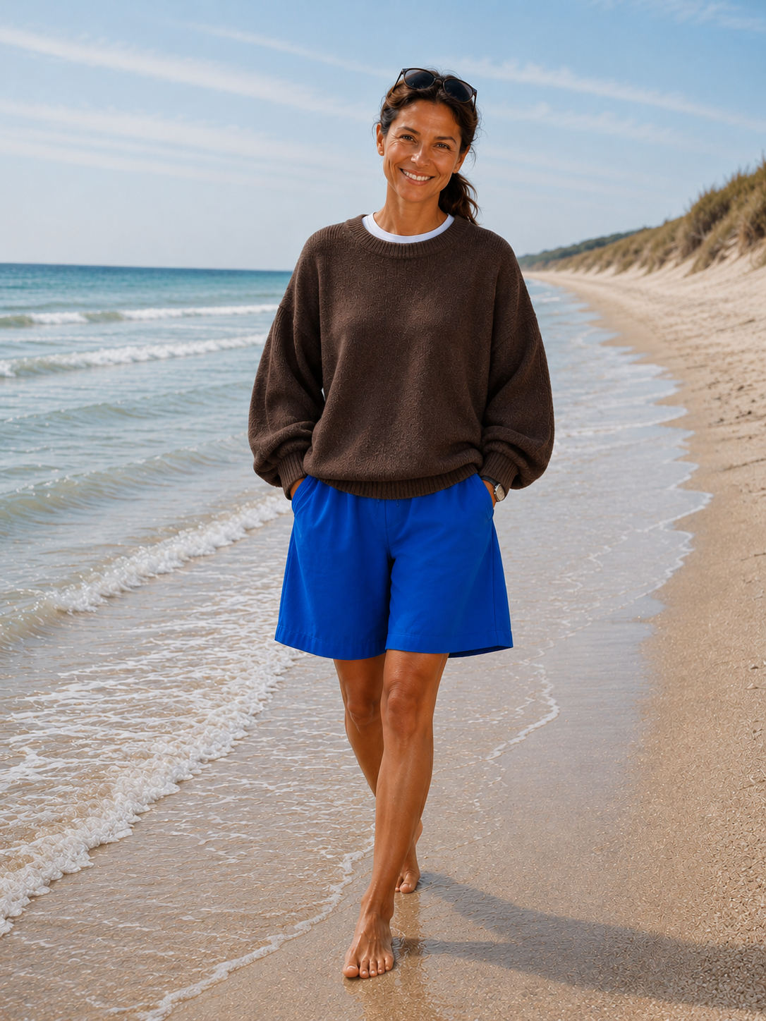 Slow Feeling Shorts - Electric blue