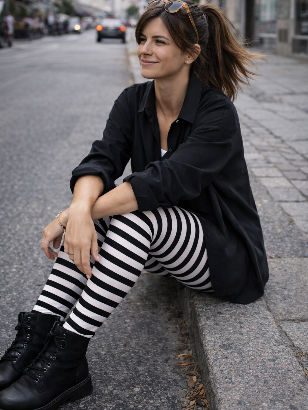 Pleasing Viscose - Black / White