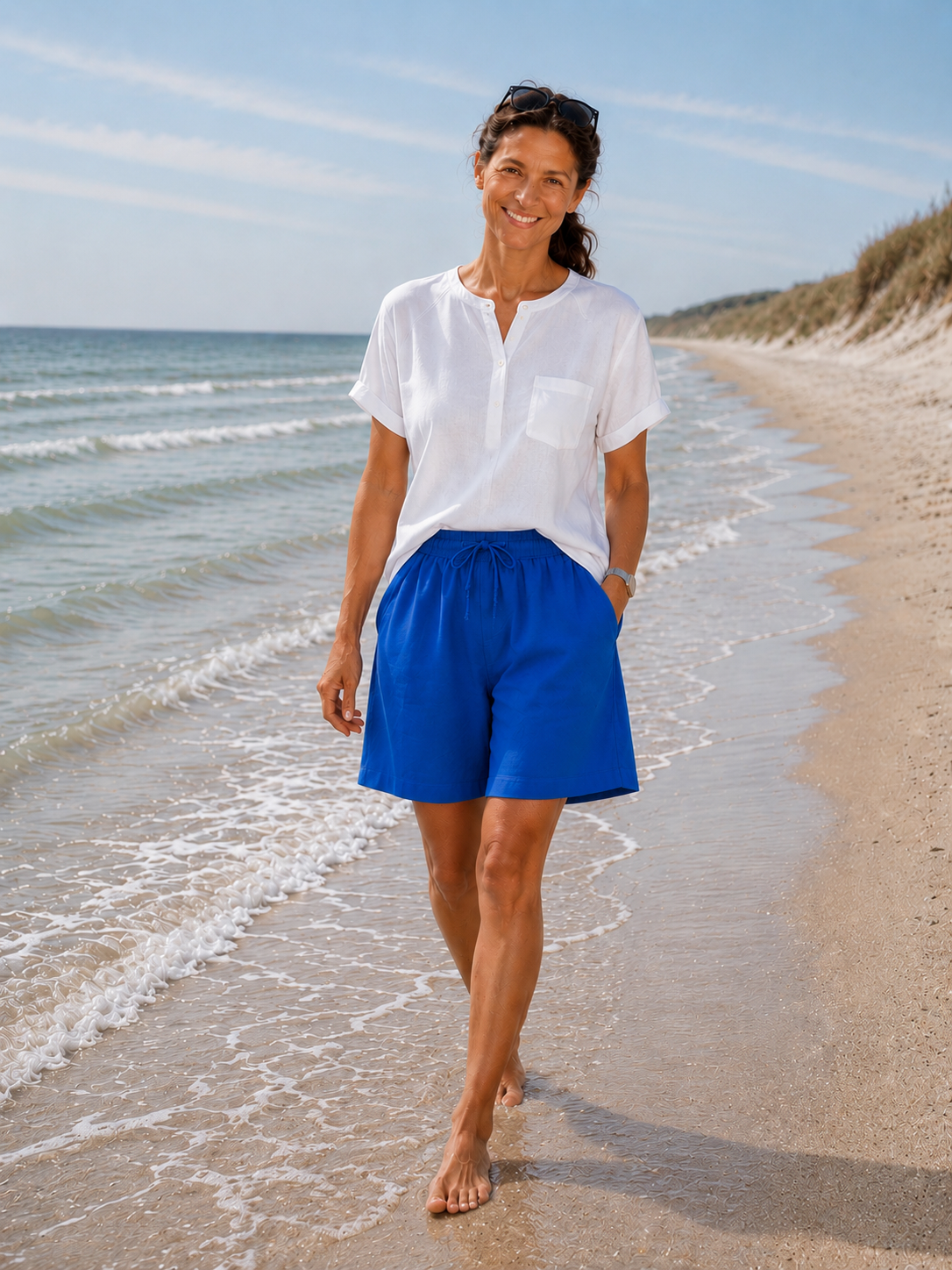 Slow Feeling Shorts - Electric blue