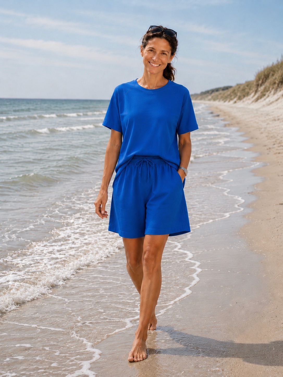 Slow Feeling Shorts - Electric blue