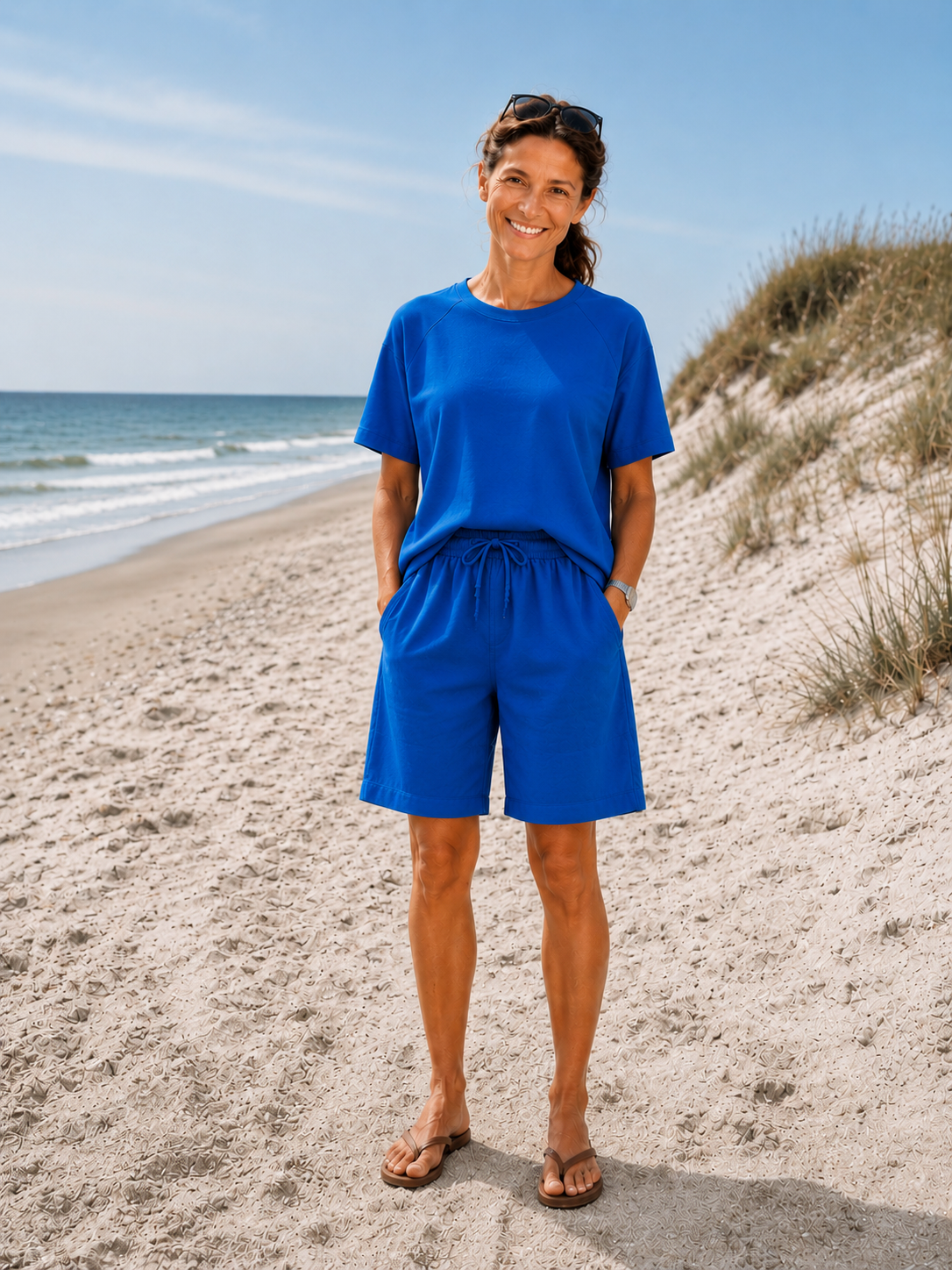 Slow Feeling Shorts - Electric blue