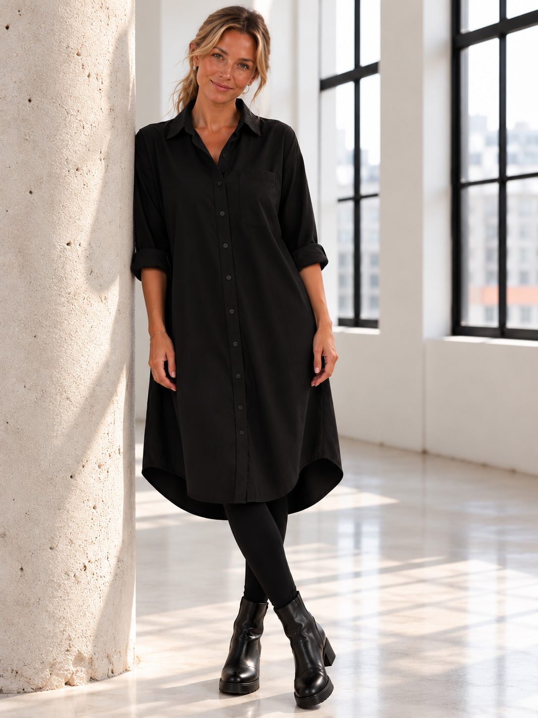 Comfy Days Dress - Black