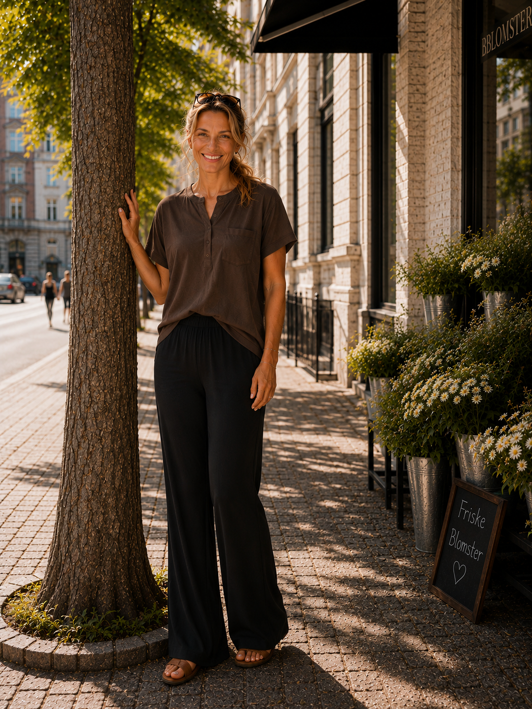 Slow Feeling Cashmere Pants - Black