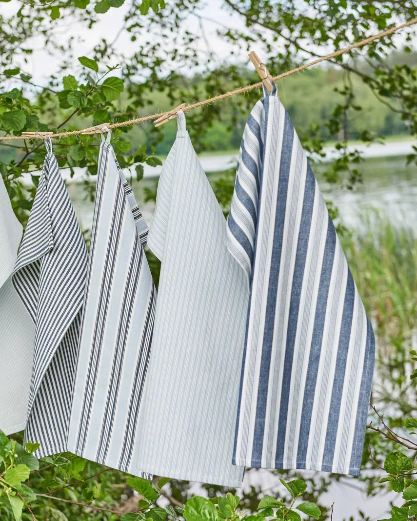 Viskestykke gråstribet - 233409