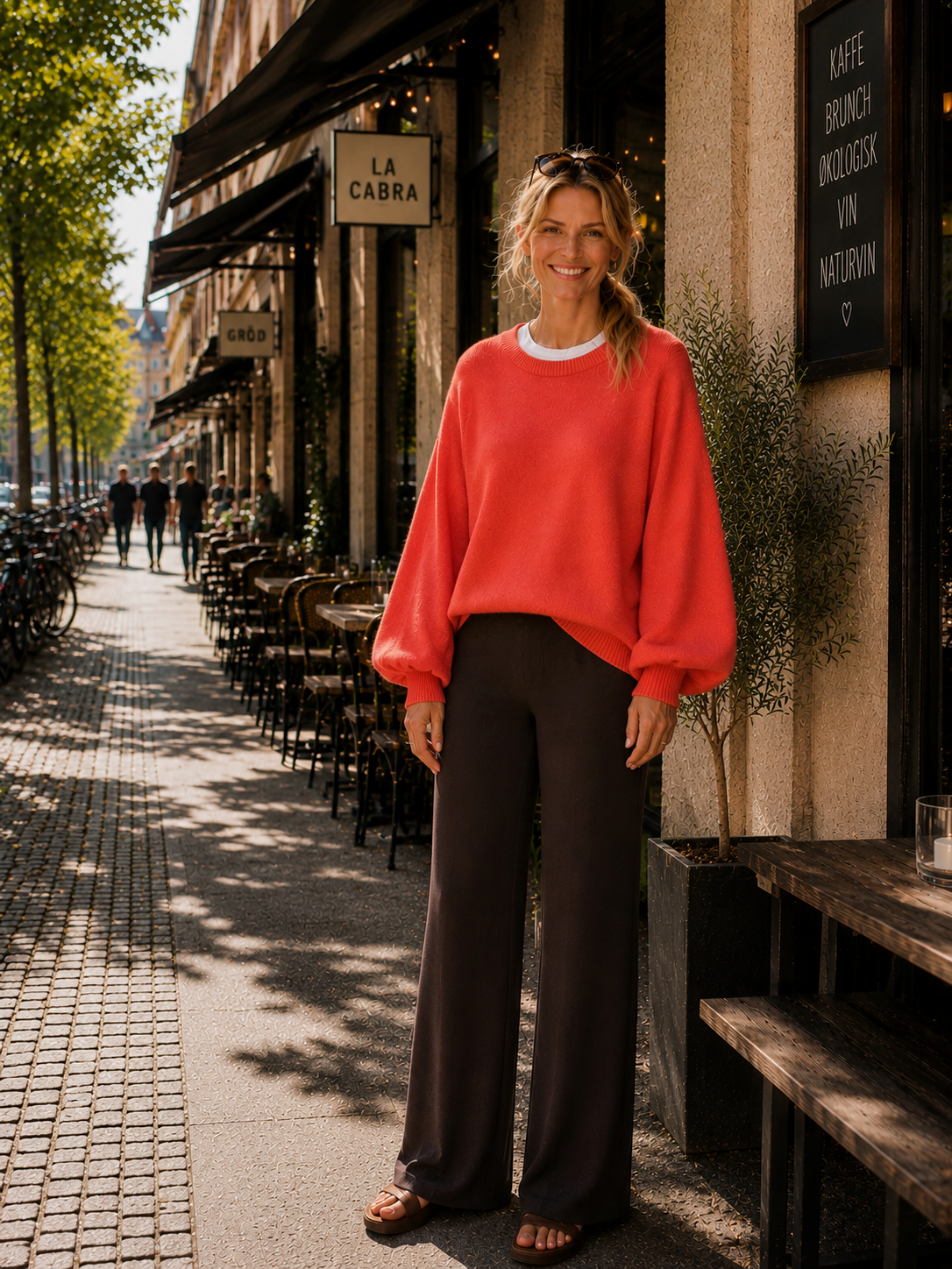 Slow Feeling Cashmere Pants - Coffee Melange