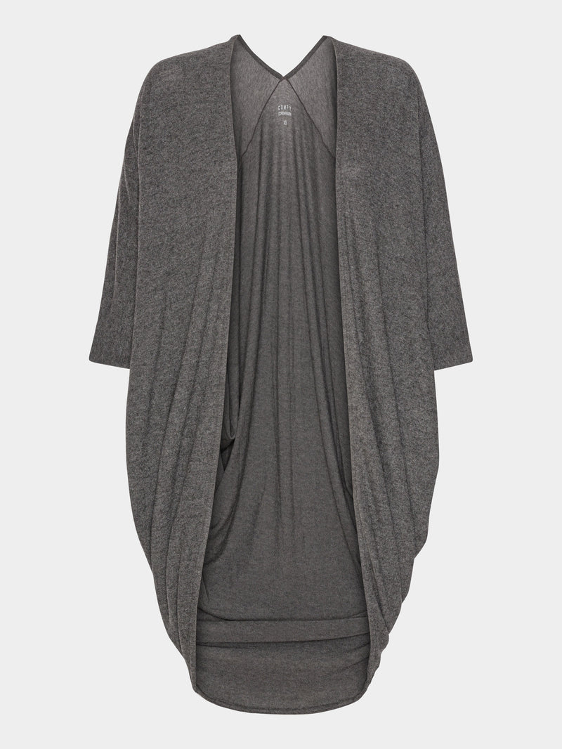 Comfy Copenhagen ApS Always And Forever Cardigan Dark Grey Melange