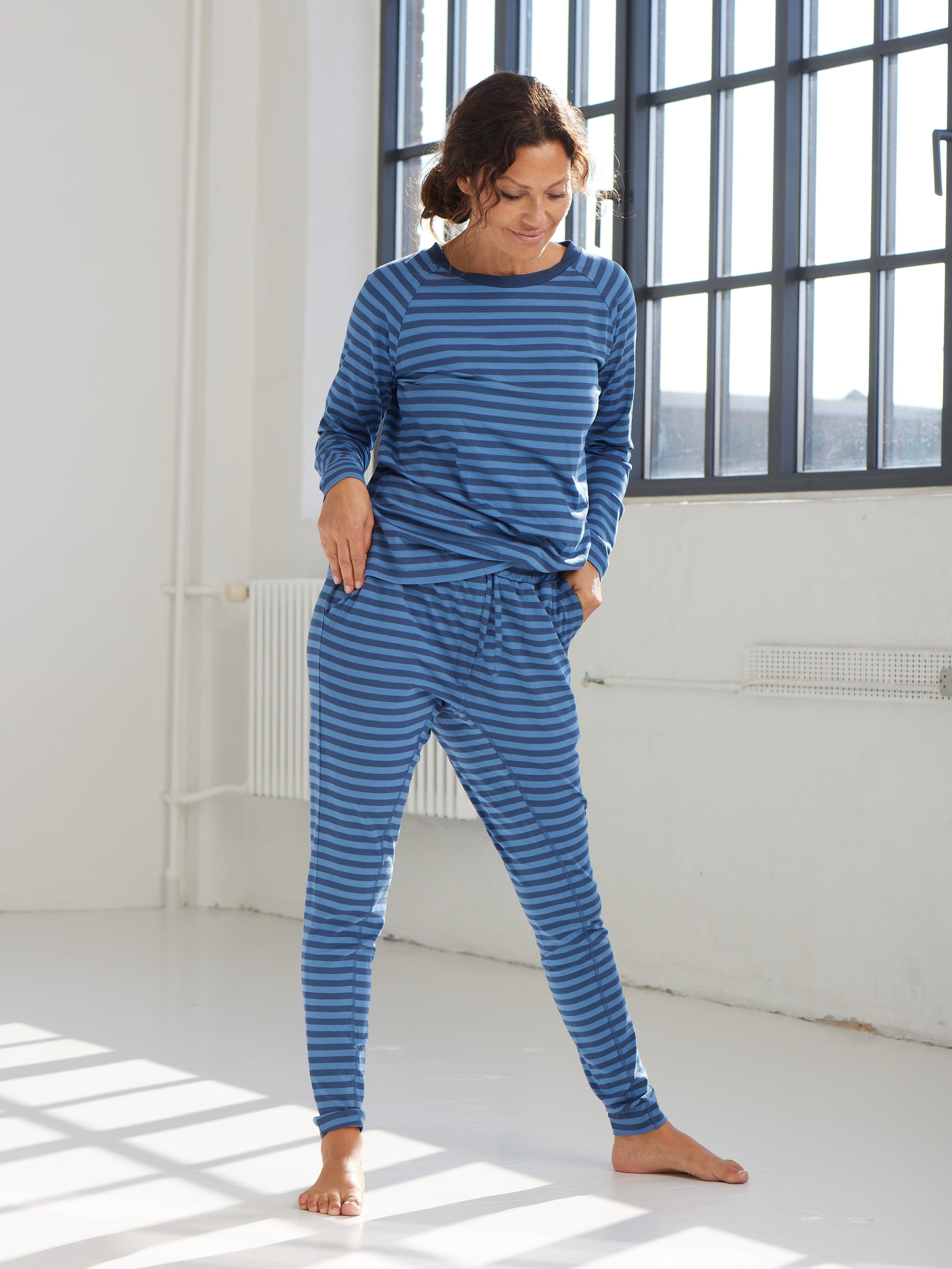 Comfy Copenhagen ApS Beds Are Burning Pants Blue Stripes