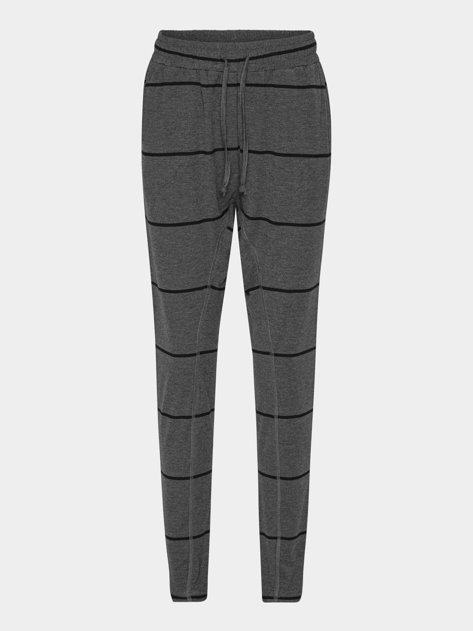 Comfy Copenhagen ApS Beds Are Burning Pants Black / Dark Grey Melange Stripe