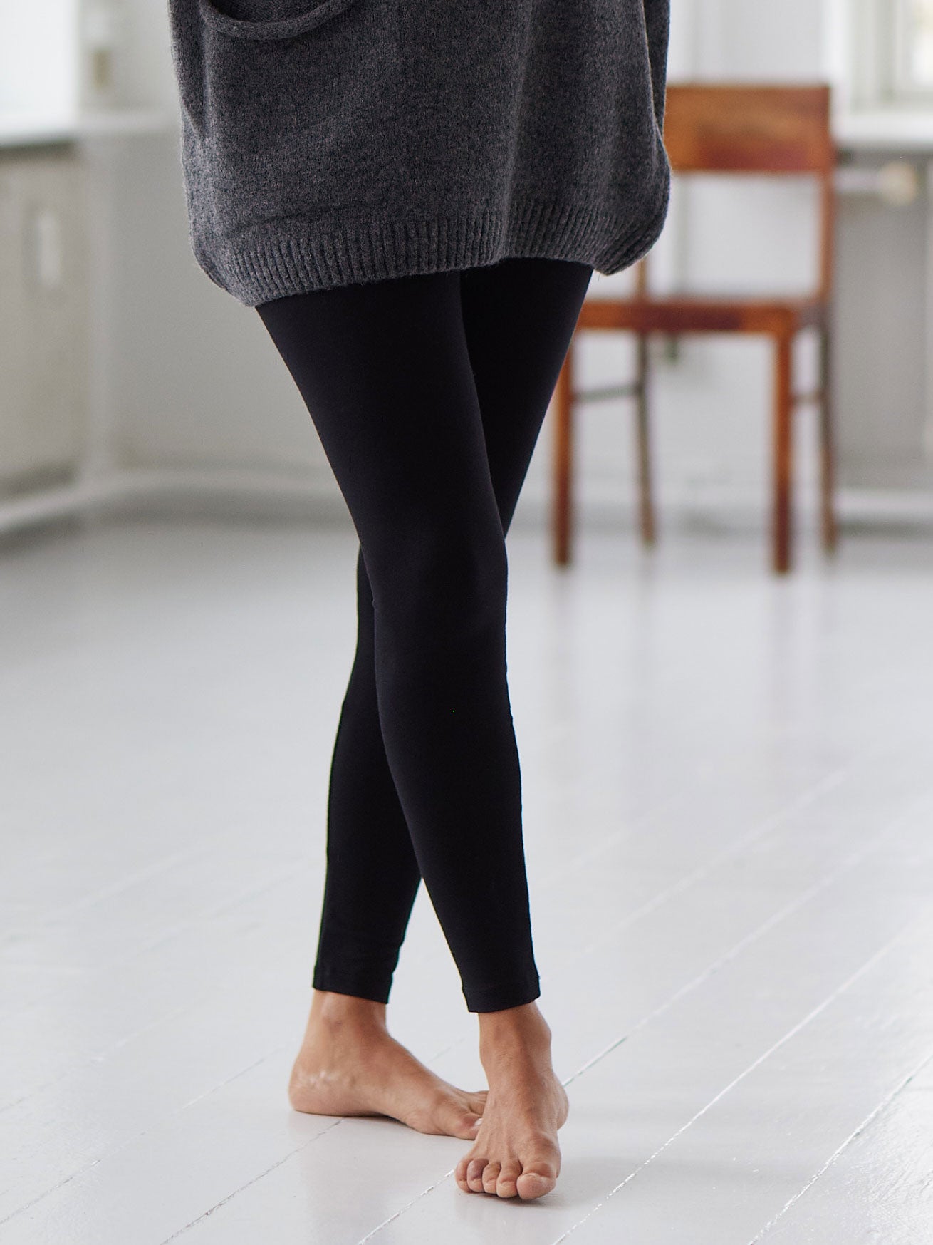 Comfy Copenhagen ApS Cashmere Pleasing Leggings Black Melange