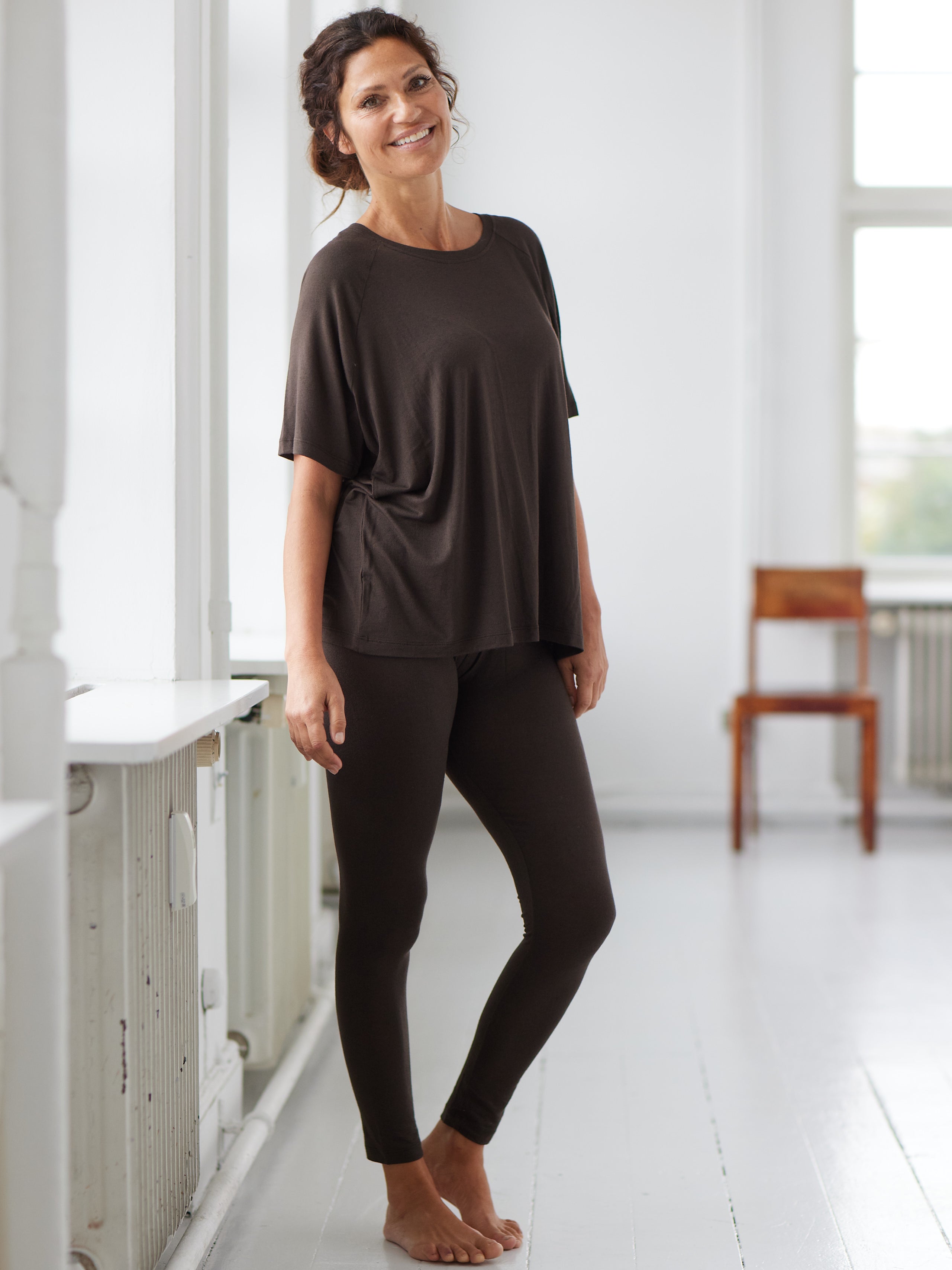 Comfy Copenhagen ApS Cashmere Pleasing Leggings Coffee Melange