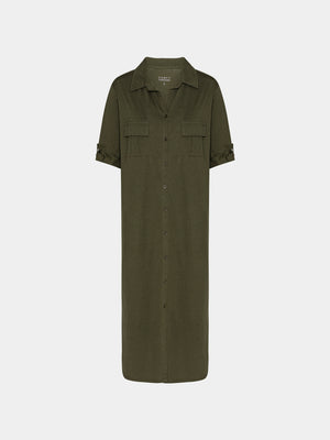 Comfy Copenhagen ApS Casual Ease Dress Forest Green