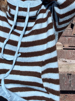 Easy Peasy - Coffee/ Light Blue