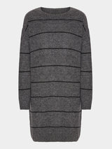 Comfy Copenhagen ApS Comfy Knit Dress Knit Black / Dark Grey Melange