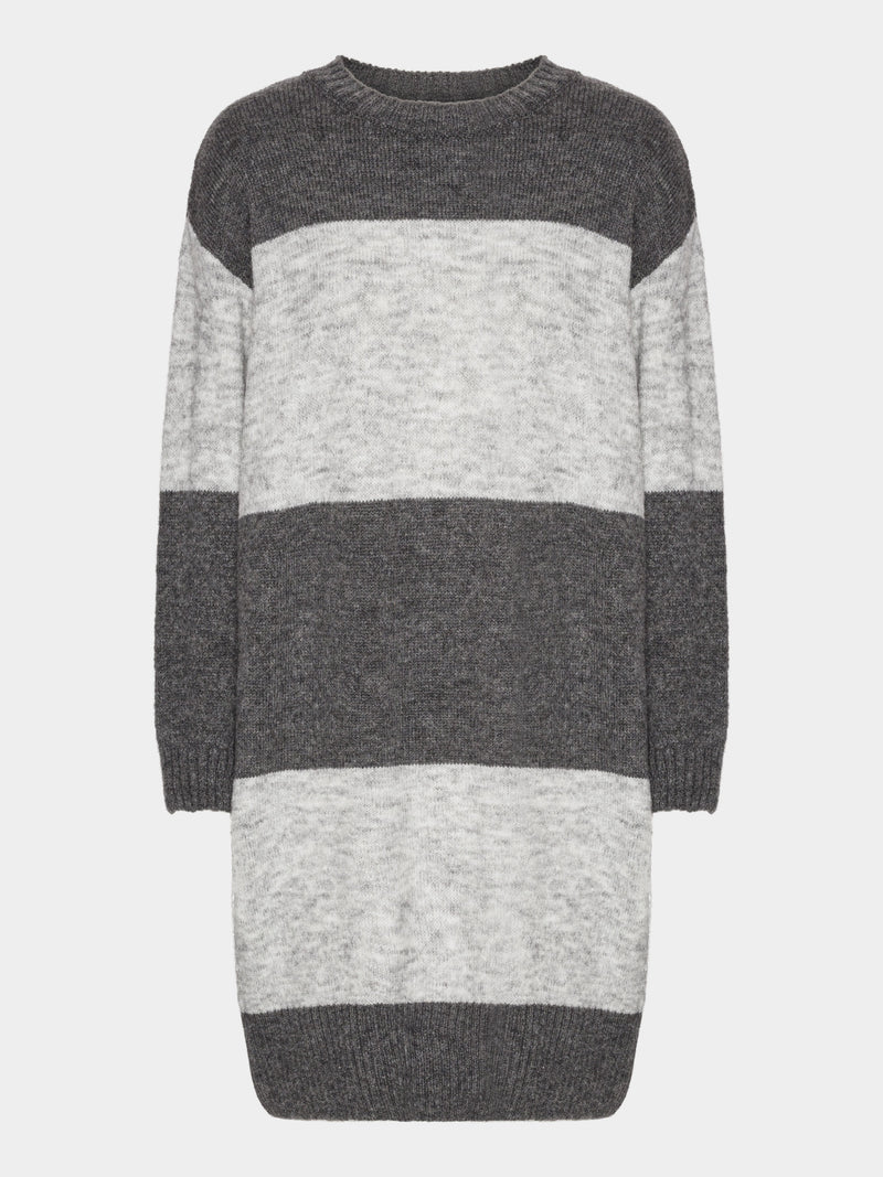 Comfy Copenhagen ApS Comfy Knit Dress Knit Dark Grey / Light Grey