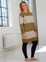 Comfy Copenhagen ApS Comfy Knit Dress Knit Khaki / Sand