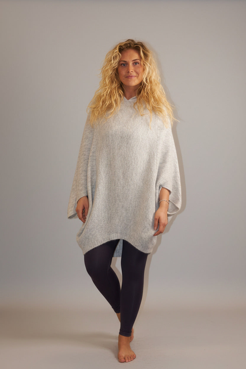 Comfy Copenhagen ApS Comfy Poncho Poncho Light Grey