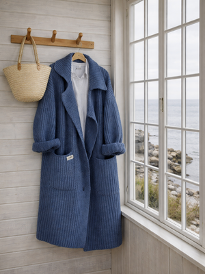 Chunky Hug regular længde - Denim Blue