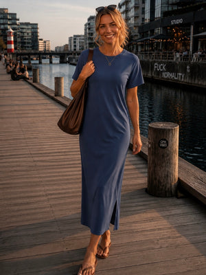 Good Times Dress - Denim Blue