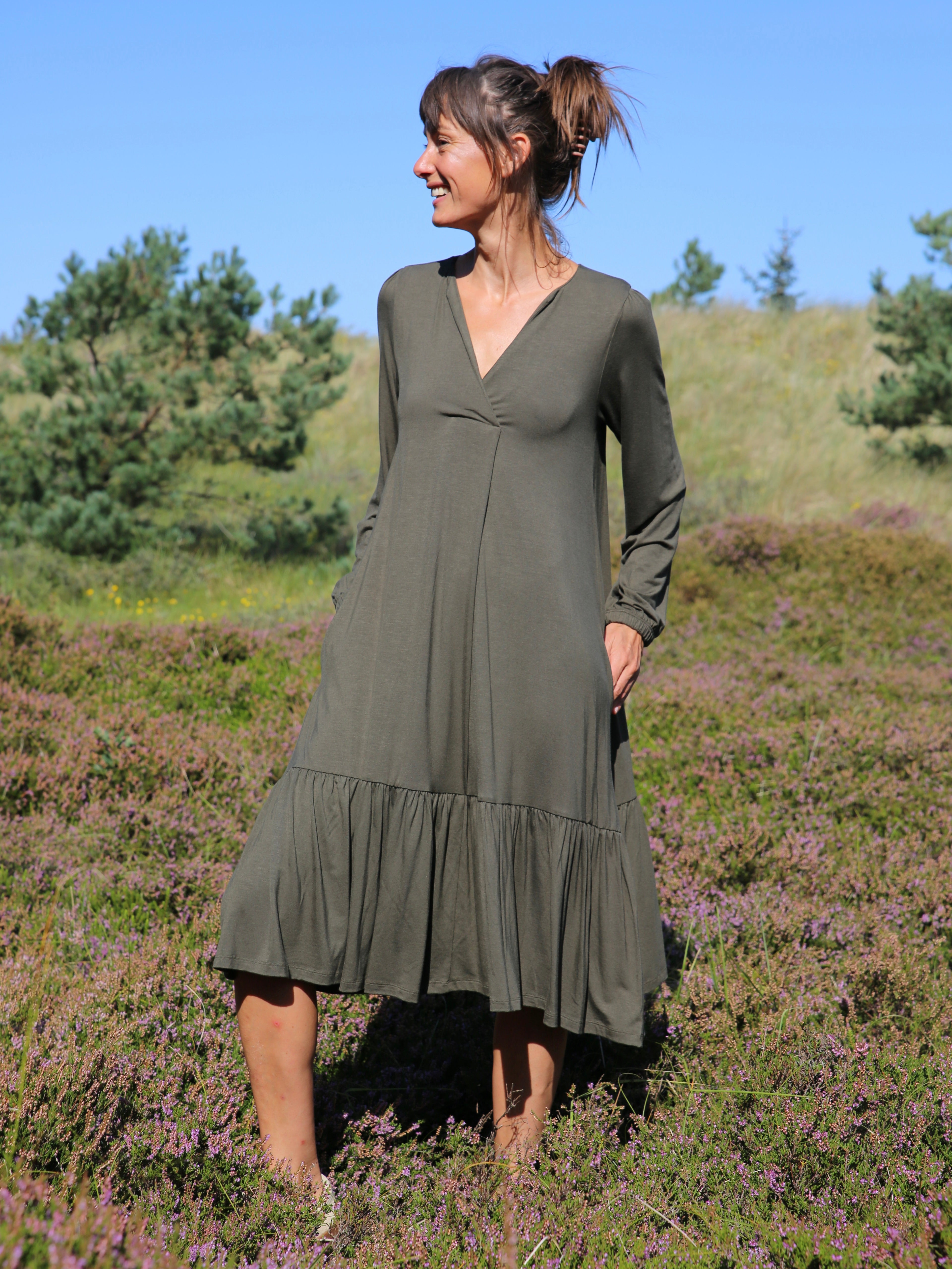 Comfy Copenhagen ApS Depend On Me Dress Forest Green