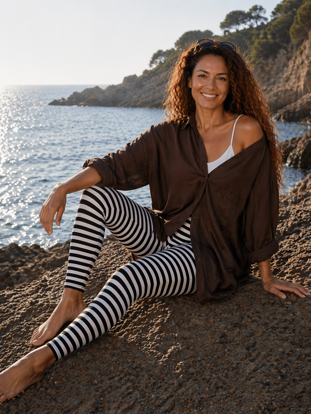Pleasing Viscose - Black / White