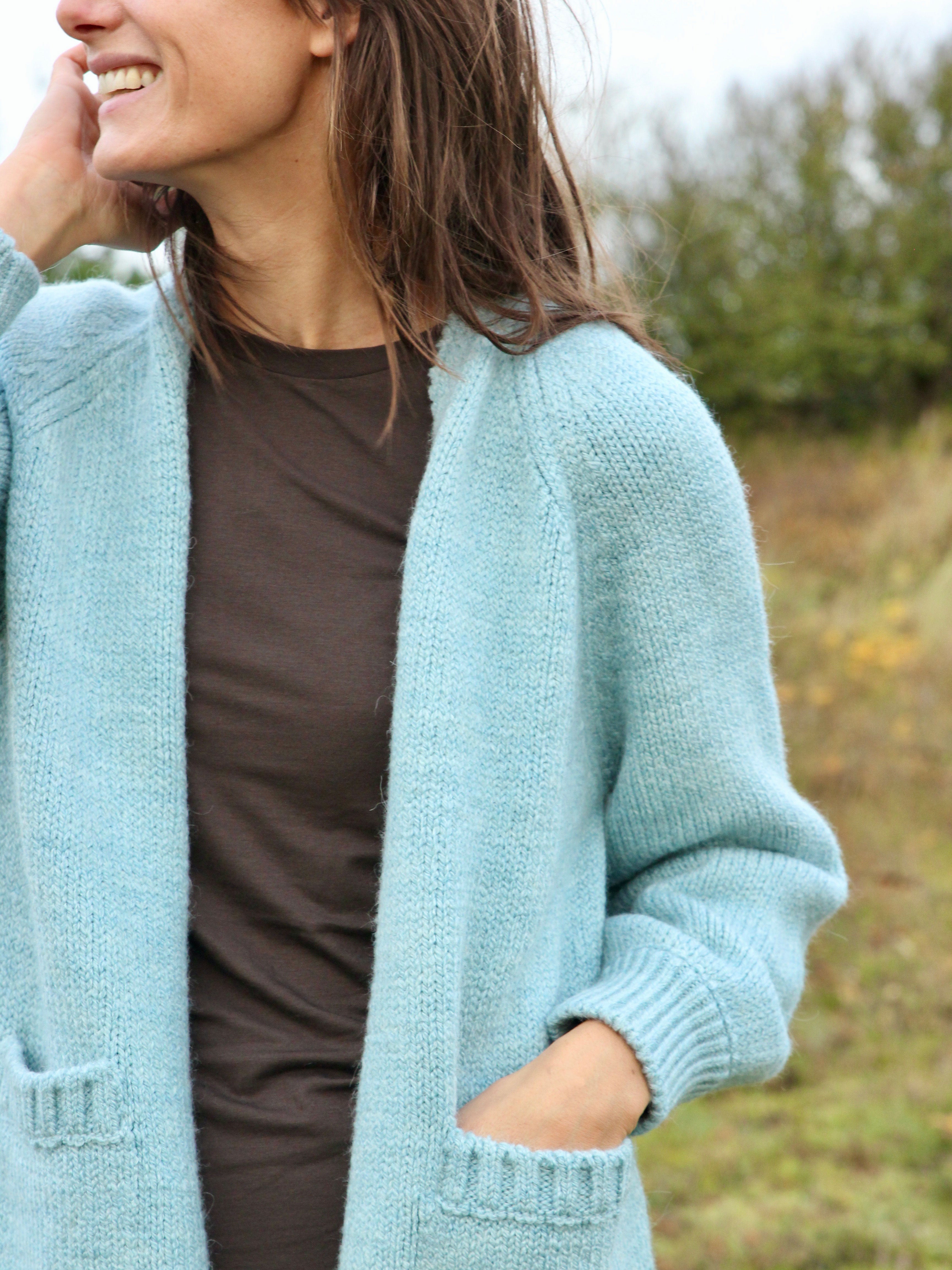 Comfy Copenhagen ApS Embrace Knit Cardigan Ice Blue