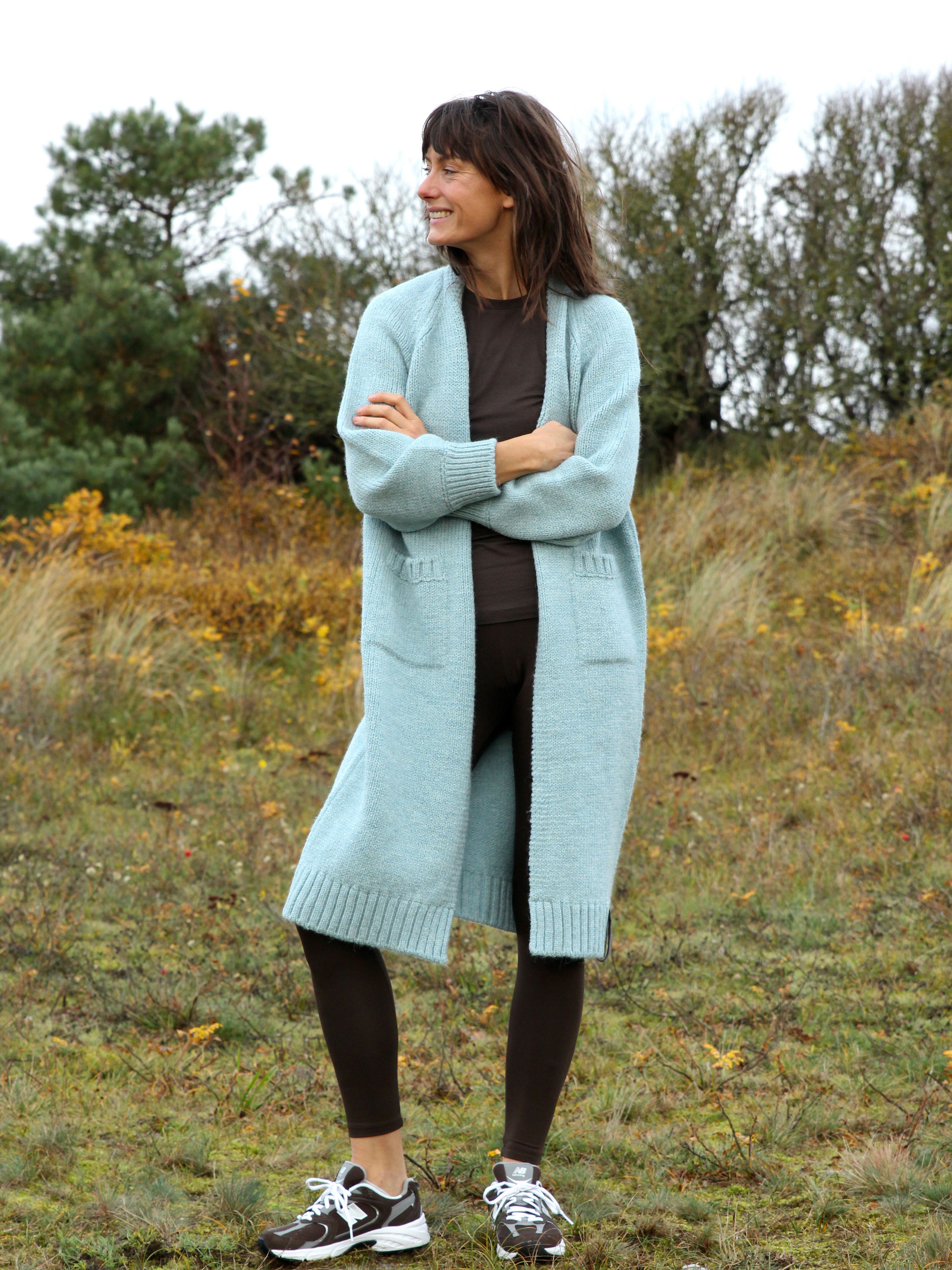 Comfy Copenhagen ApS Embrace Knit Cardigan Ice Blue