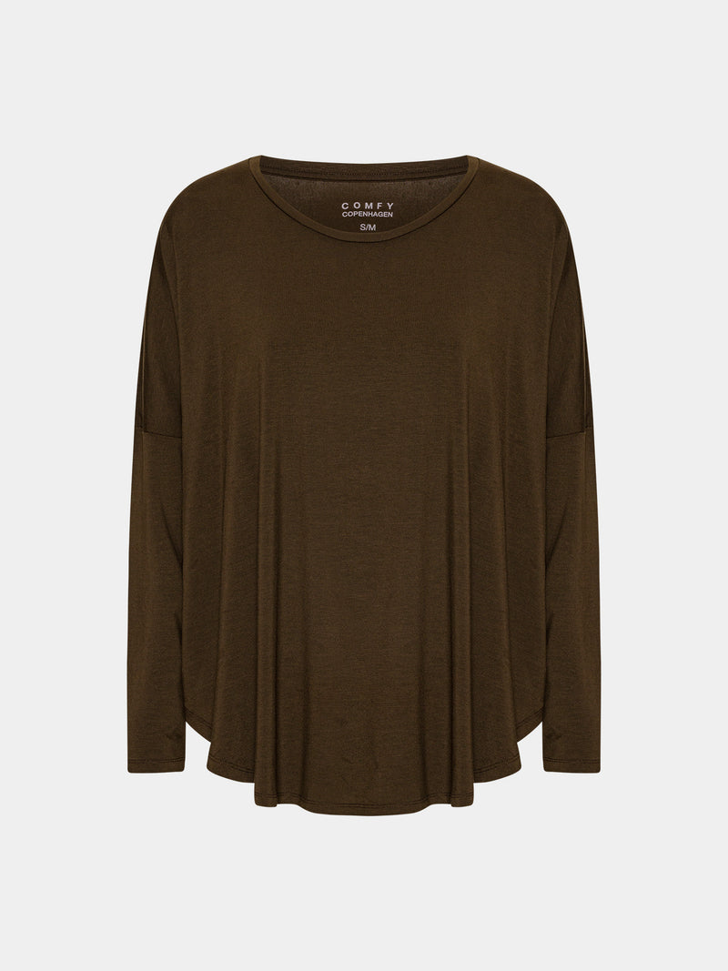 Comfy Copenhagen ApS Everything Glowes - Long Sleeve Blouse Coffee