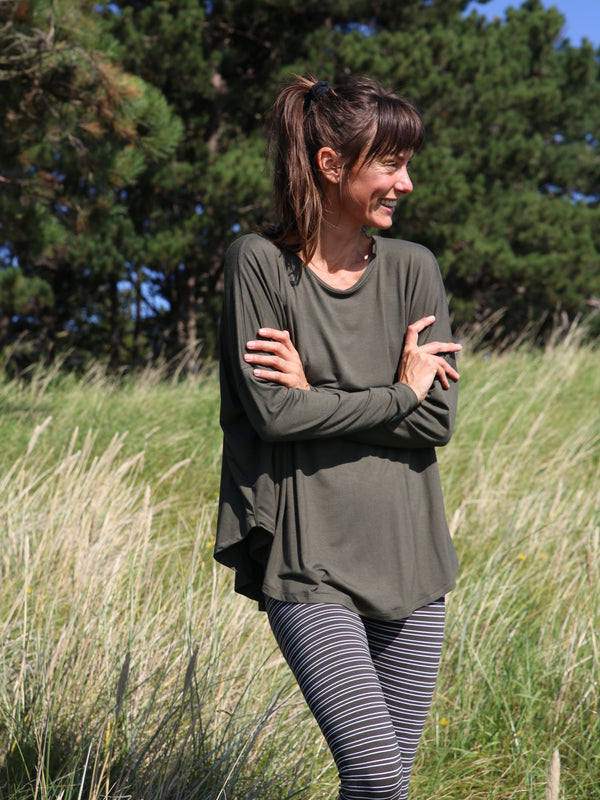 Comfy Copenhagen ApS Everything Glowes - Long Sleeve Blouse Forest Green
