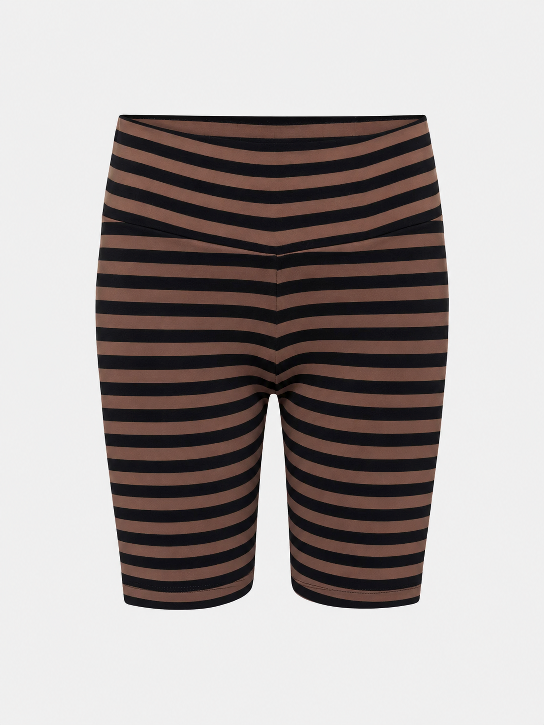 Pleasing Viscose shorts - Black / Light Brown