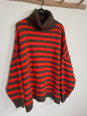 Havnsø Harbour - Light Brown / Tomato