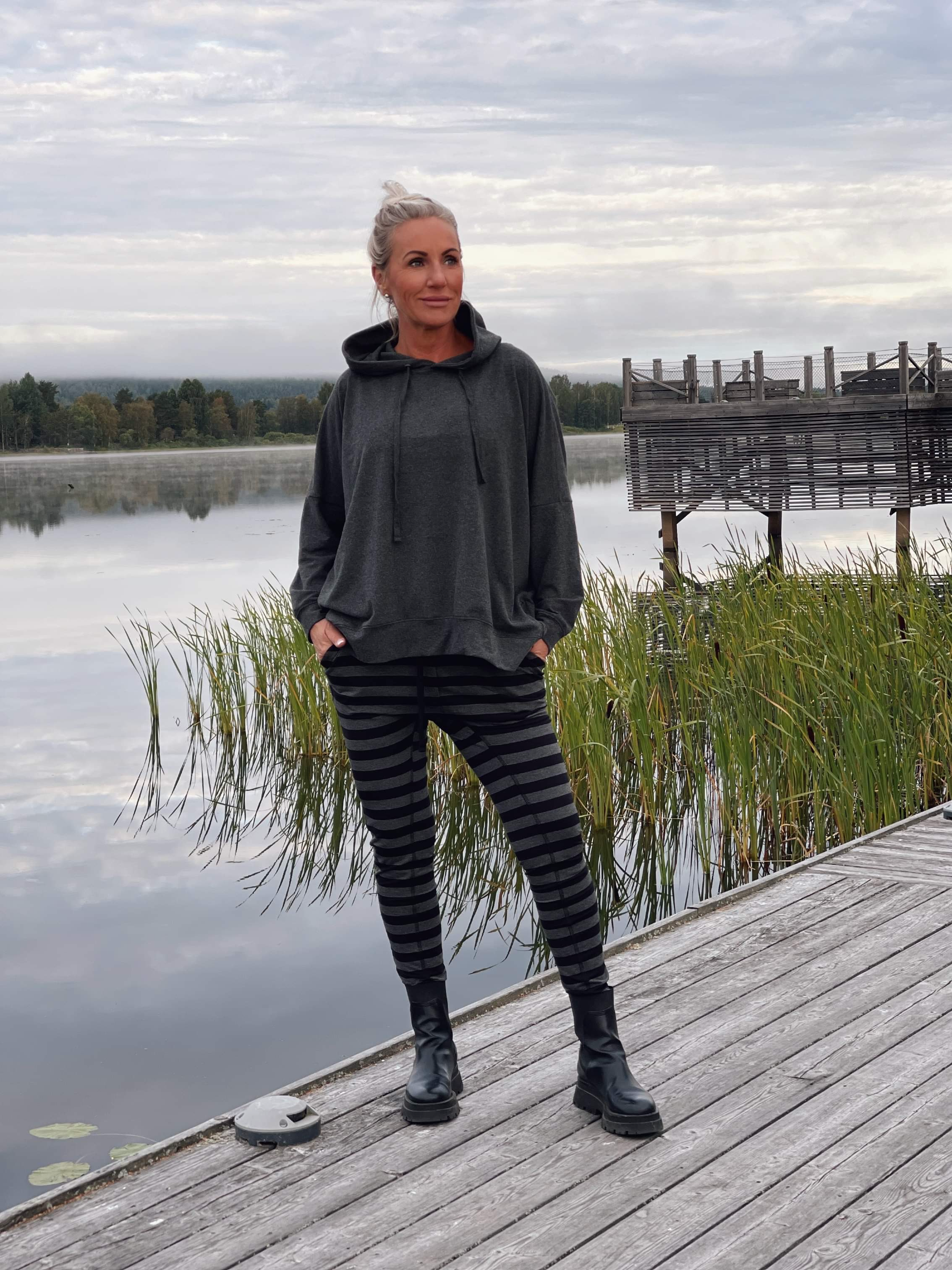 Beds Are Burning Viscose - Black / Dark Grey Melange