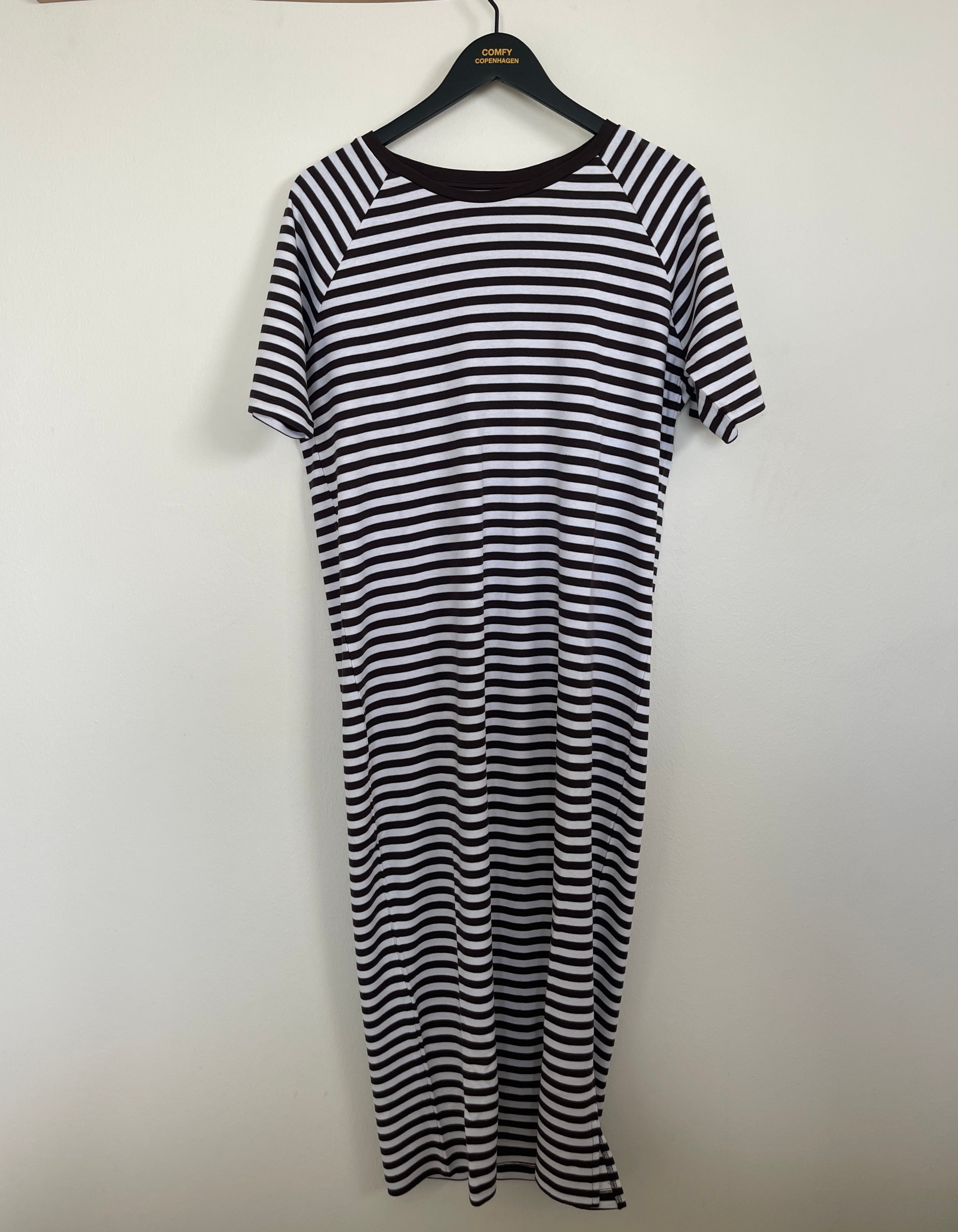 Good Times Dress - Coffee / White